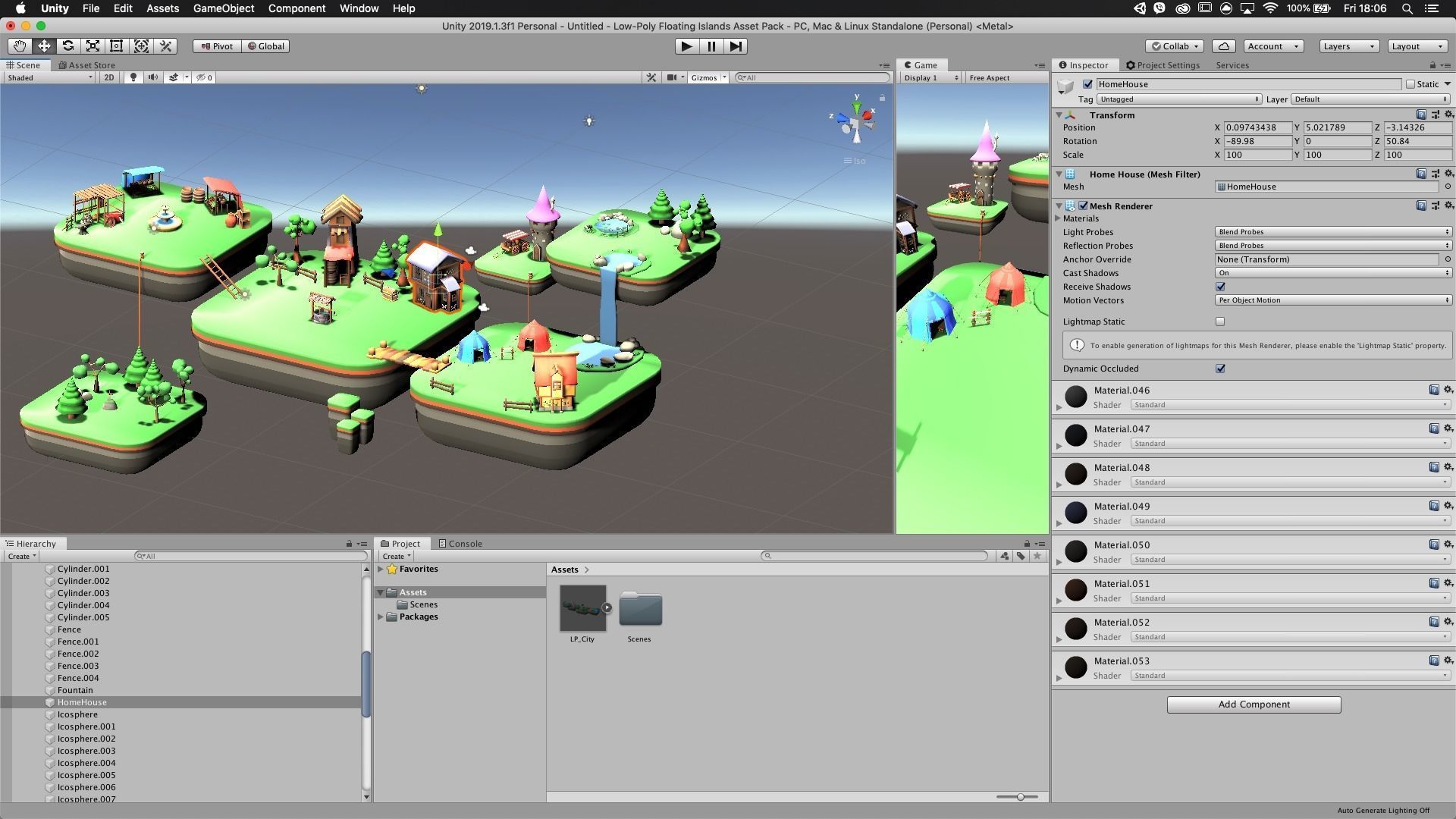Floating City - Low-Poly Asset Pack  Low-poly 3D model_6