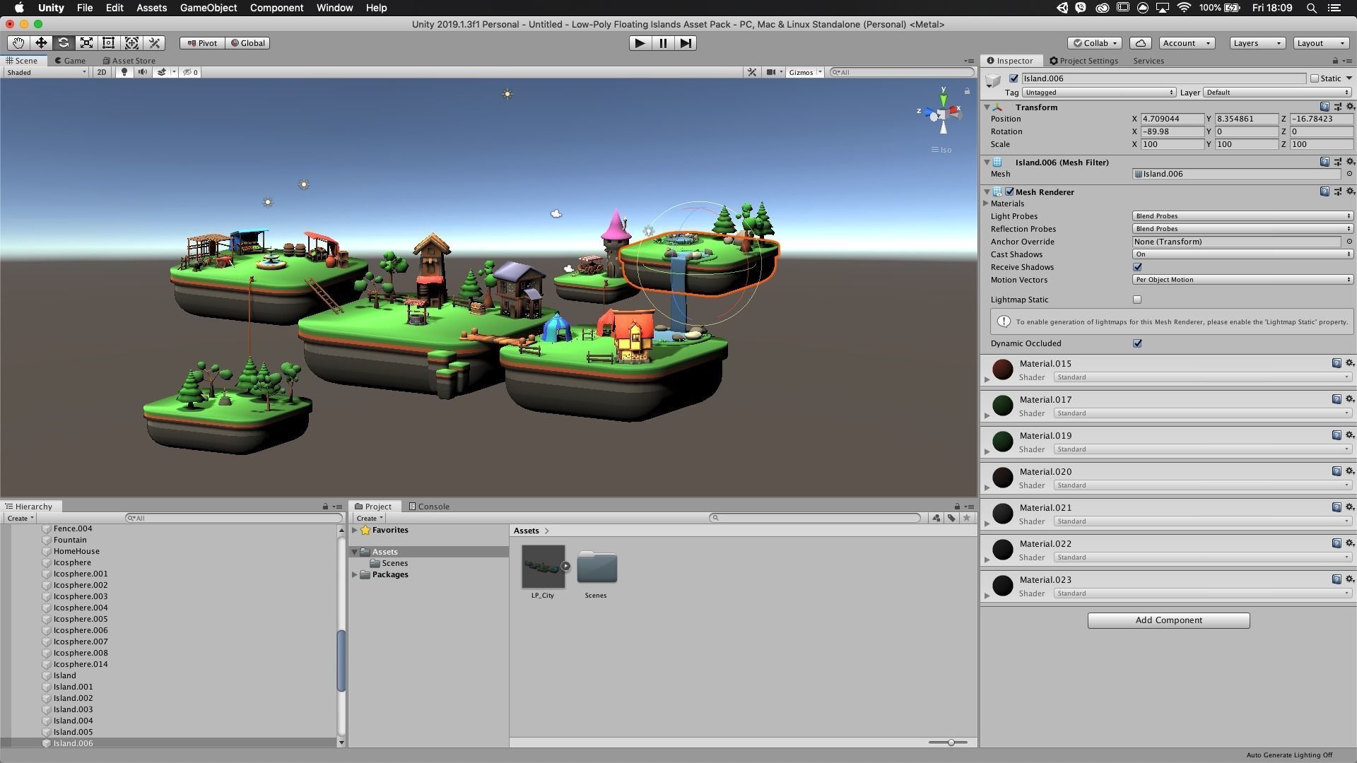 Floating City - Low-Poly Asset Pack  Low-poly 3D model_7