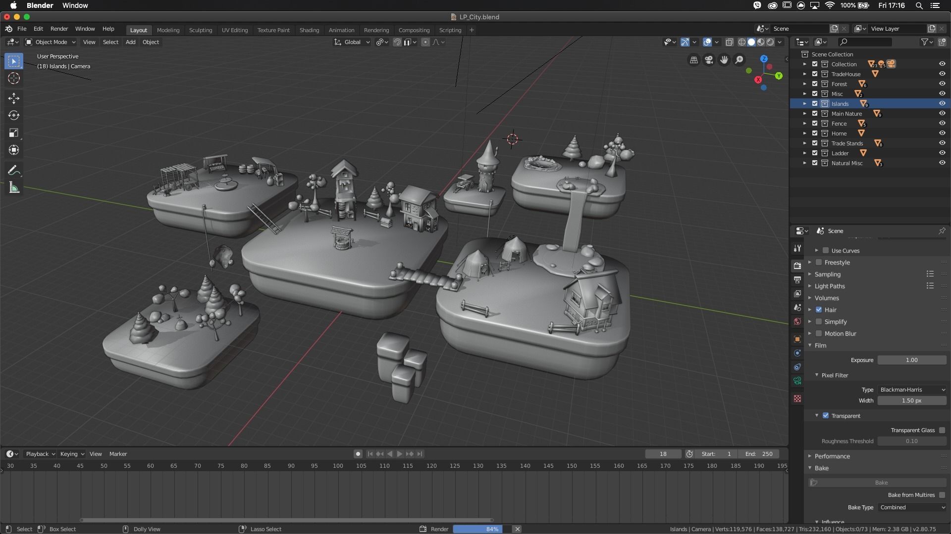 Floating City - Low-Poly Asset Pack  Low-poly 3D model_4