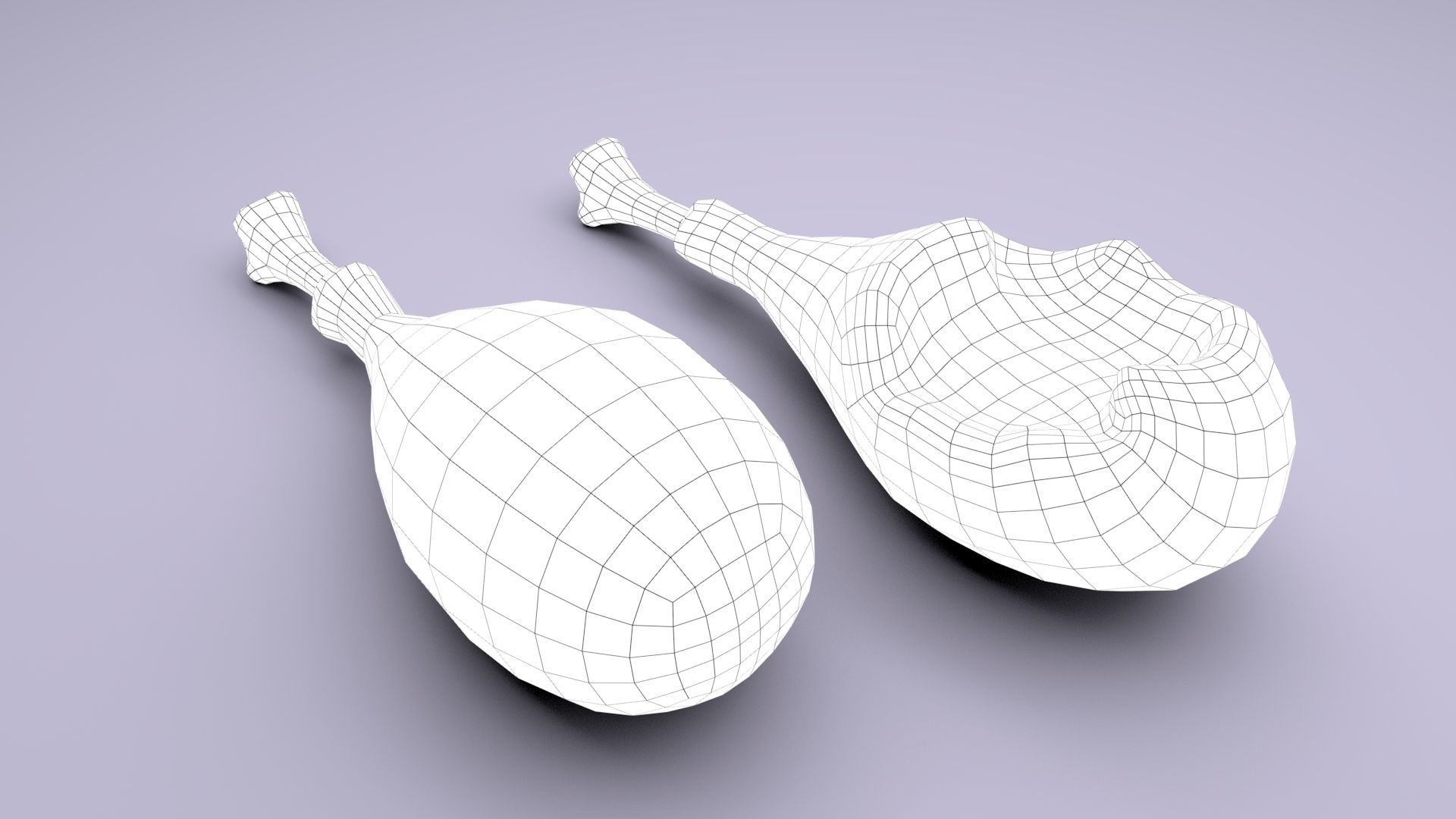 3D model Cartoon Chicken Leg VR / AR / low-poly | CGTrader