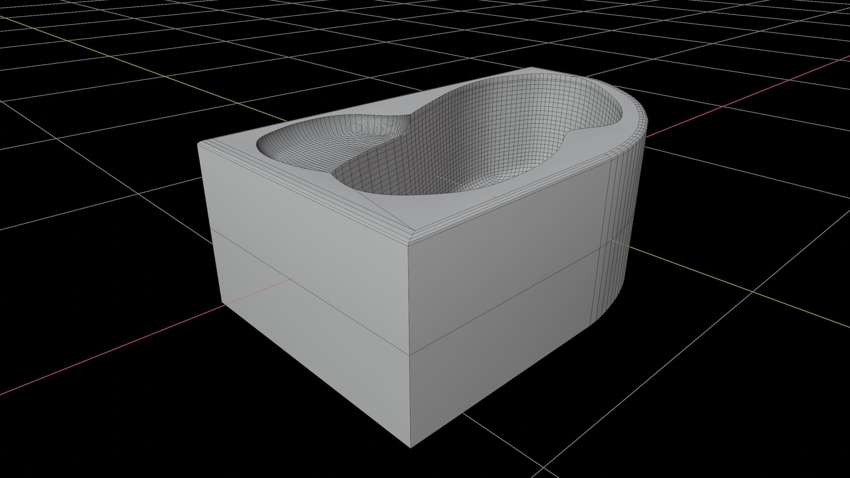 White Bath 3D model_5