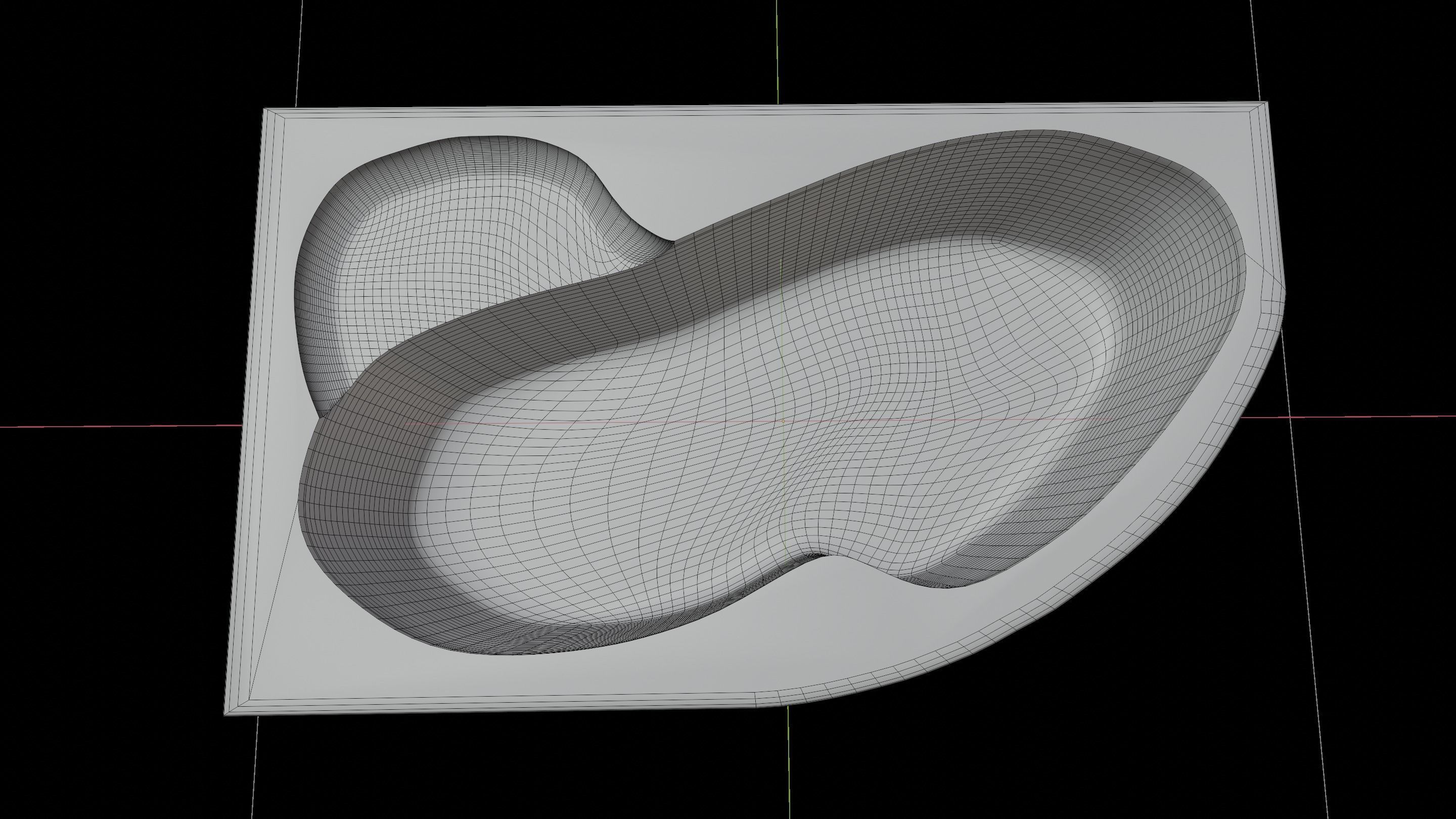 White Bath 3D model_11