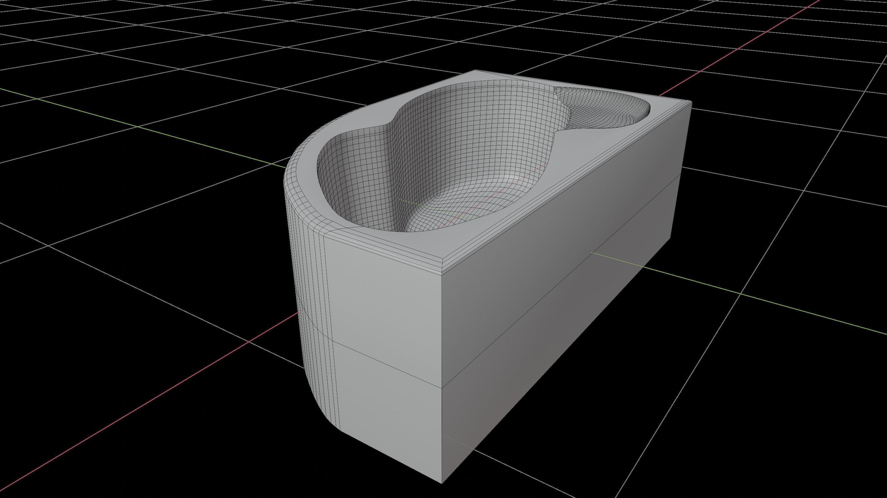 White Bath 3D model_9