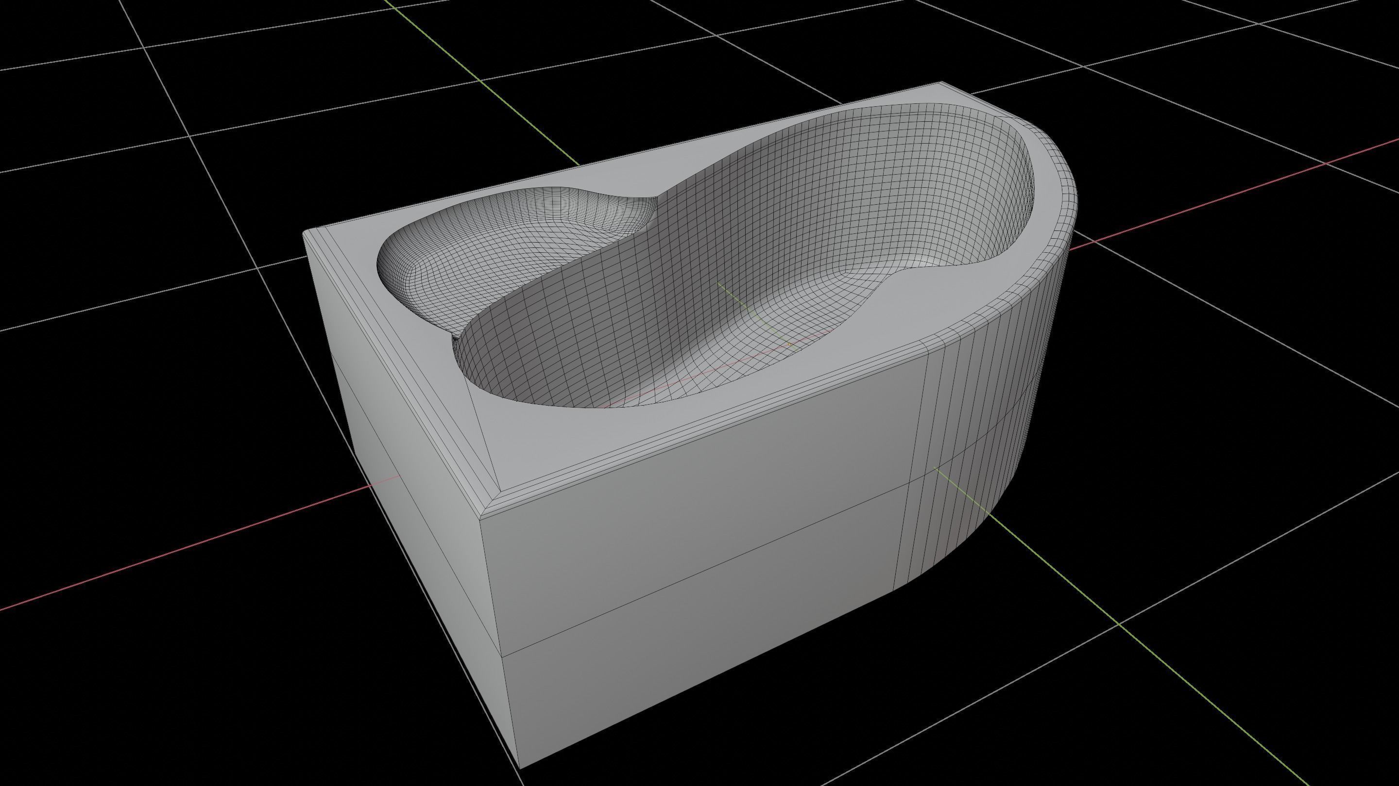 White Bath 3D model_1