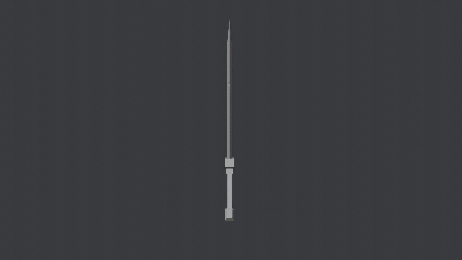 Stylized Medieval Sword 1 Low-poly 3D model_7