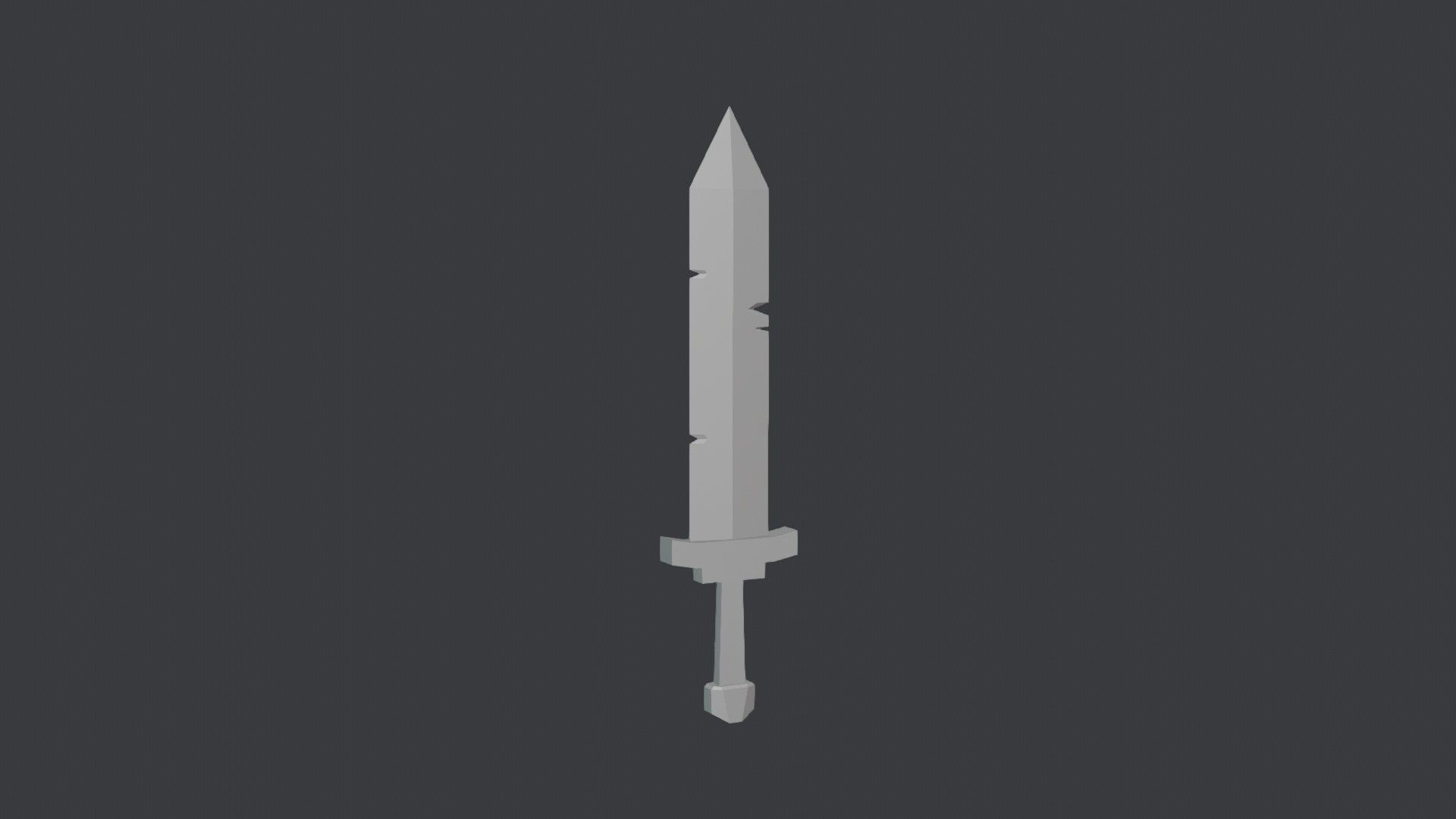Stylized Medieval Sword 1 Low-poly 3D model_5