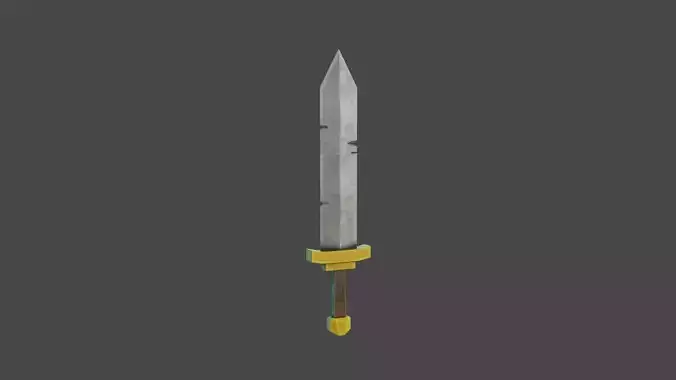 Stylized Medieval Sword 1 Low-poly 3D model