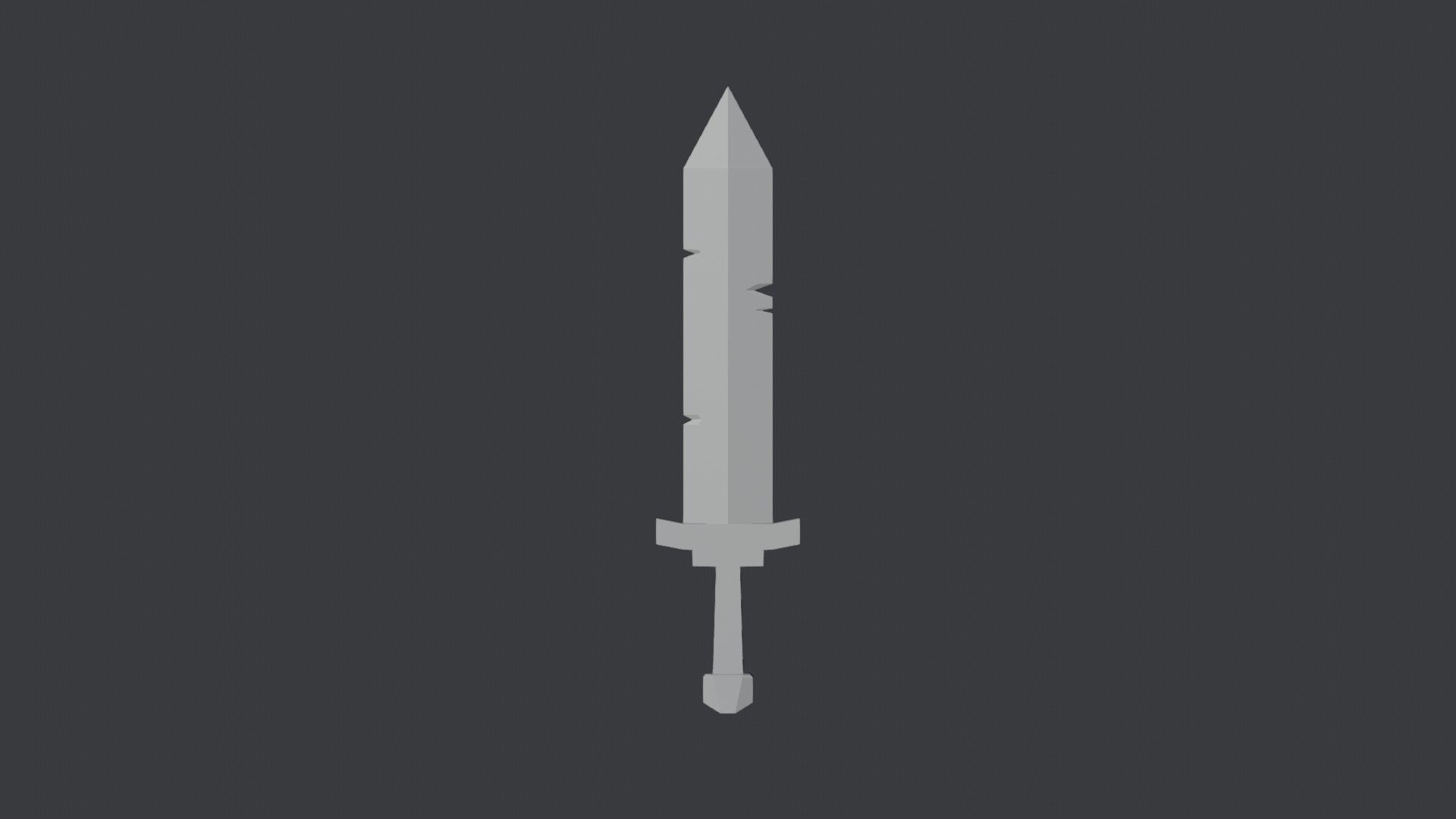 Stylized Medieval Sword 1 Low-poly 3D model_6