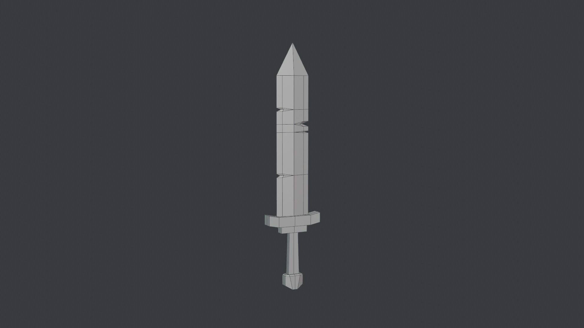 Stylized Medieval Sword 1 Low-poly 3D model_4