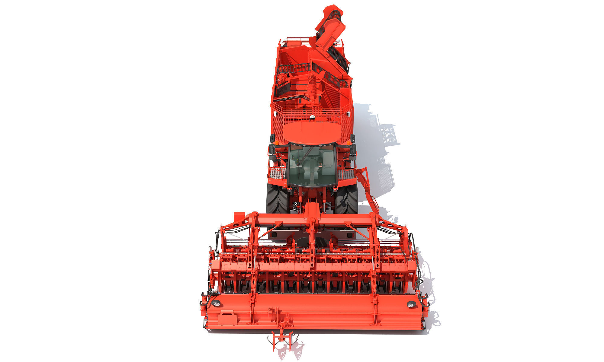 Holmer Potatoes Sugar Beet Harvester 3D model_4