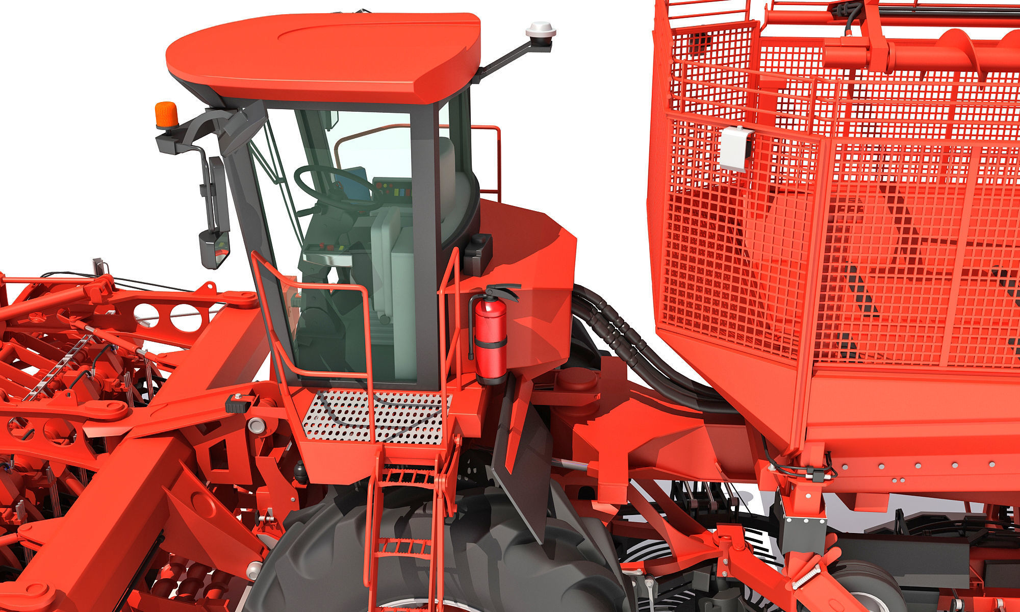 Holmer Potatoes Sugar Beet Harvester 3D model_19