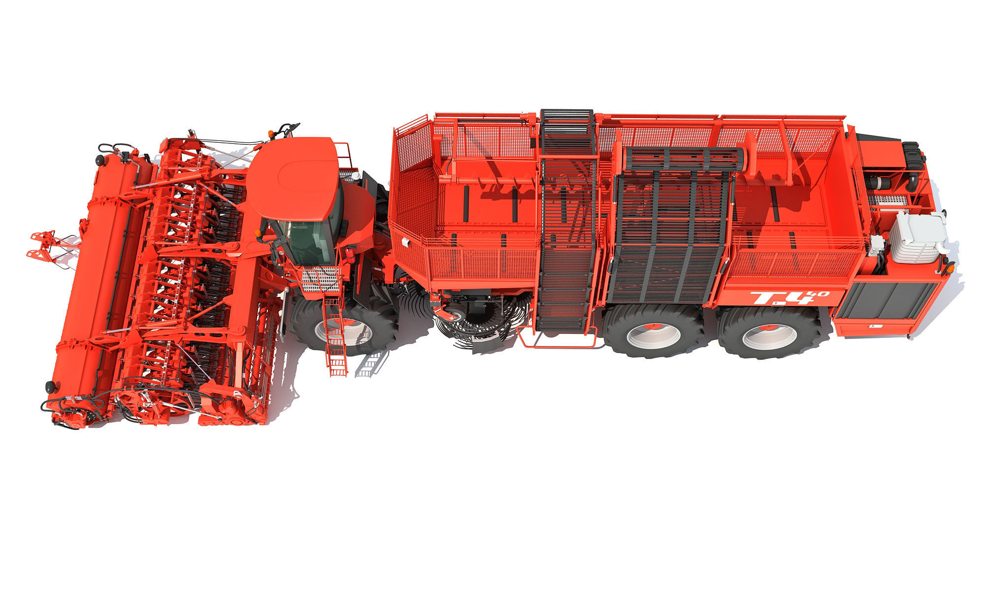 Holmer Potatoes Sugar Beet Harvester 3D model_11