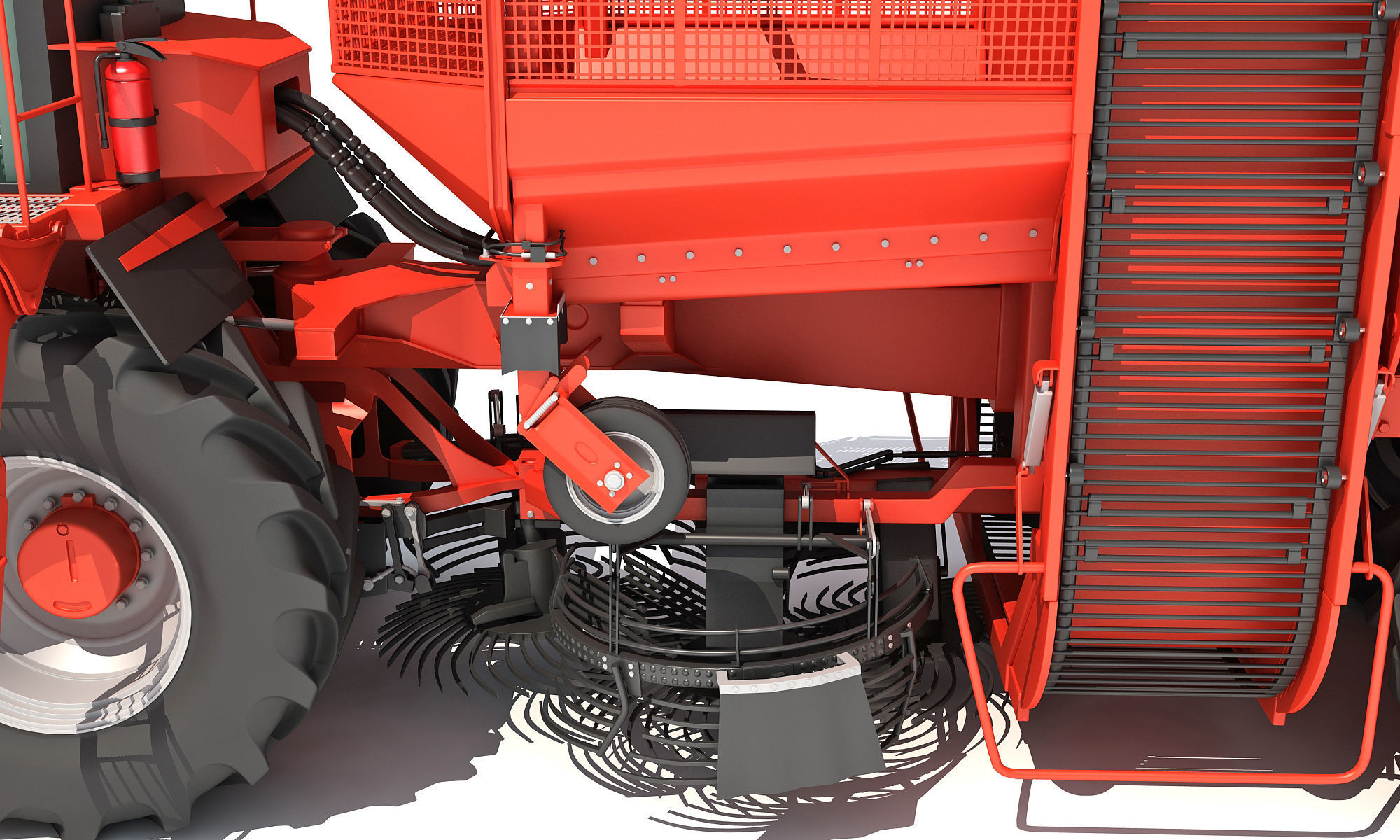 Holmer Potatoes Sugar Beet Harvester 3D model_20