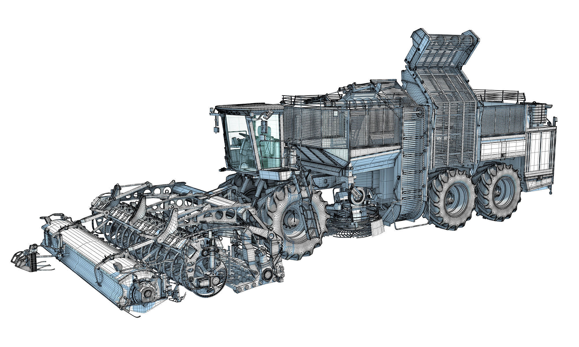 Holmer Potatoes Sugar Beet Harvester 3D model_27