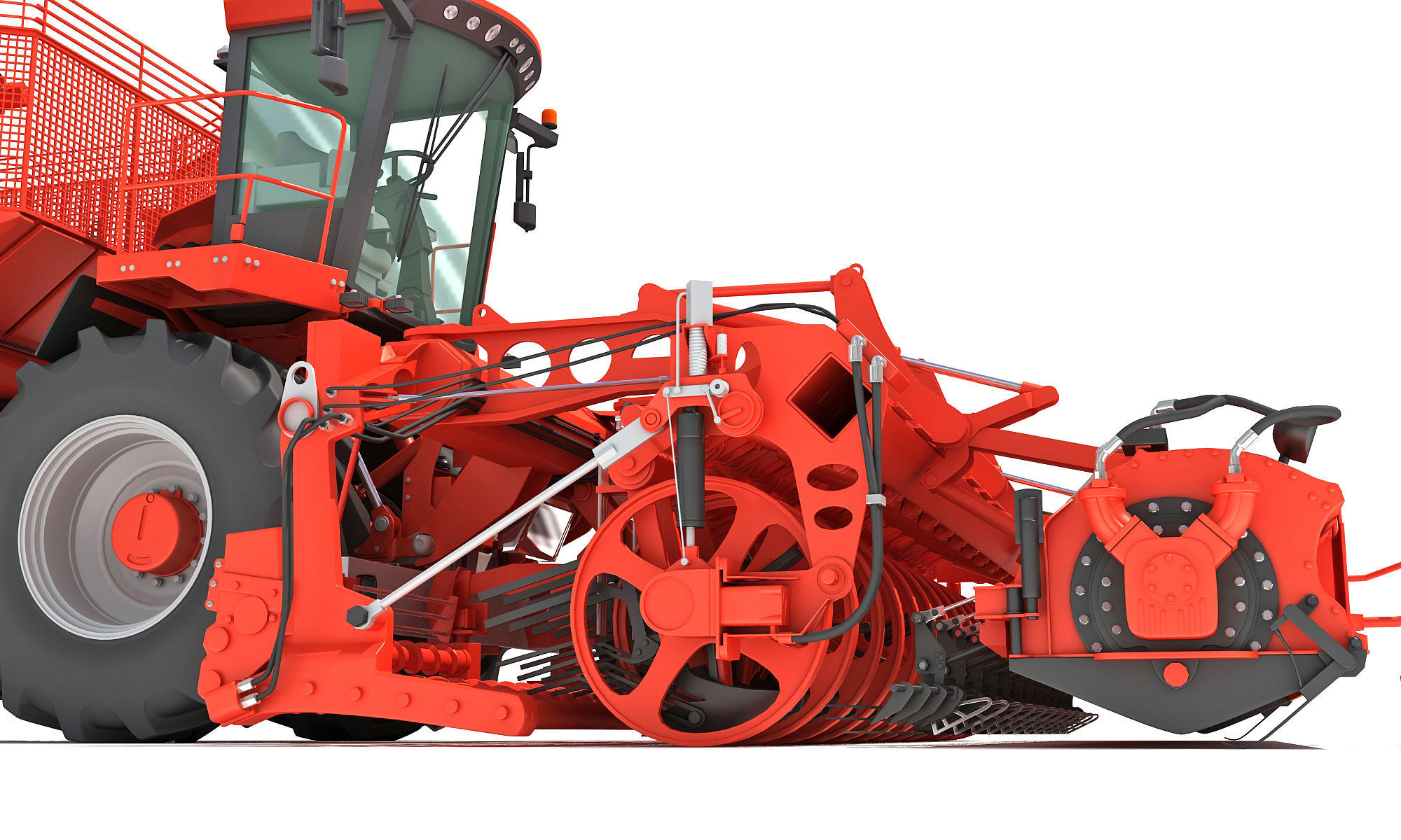 Holmer Potatoes Sugar Beet Harvester 3D model_22