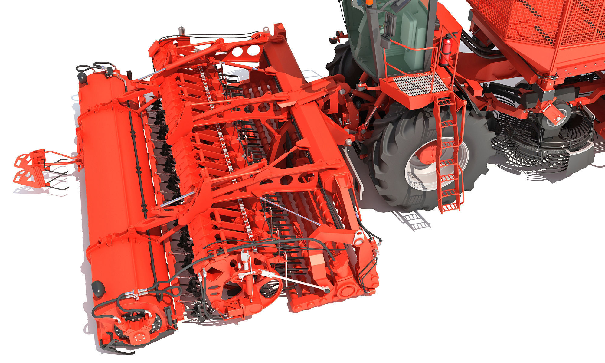 Holmer Potatoes Sugar Beet Harvester 3D model_17