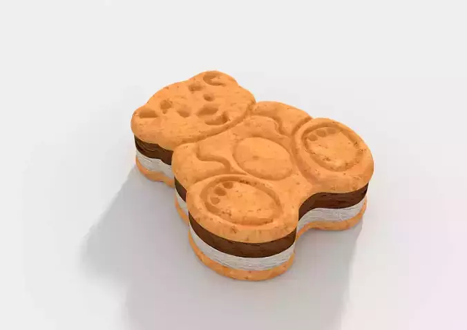 Teddy Bear Sandwich Ice Cream