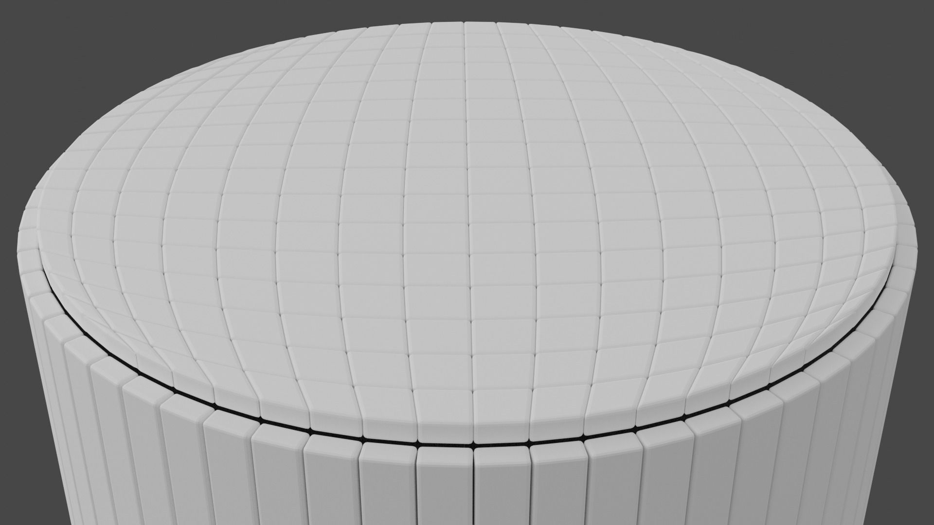 Hardsurface padding Cylinder  Free 3D print model_8