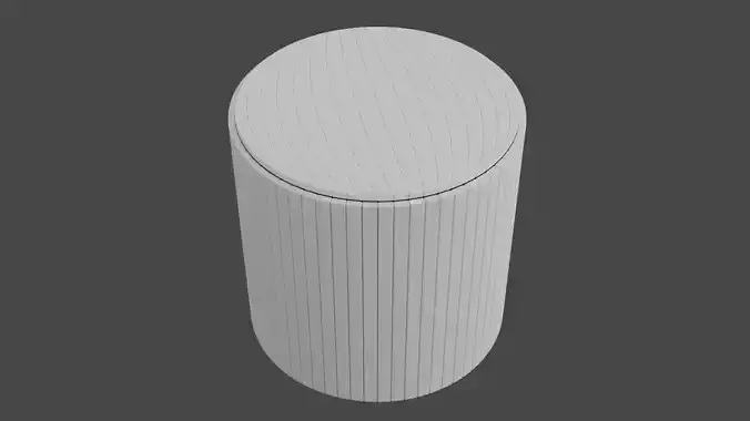 Hardsurface padding Cylinder  Free 3D print model