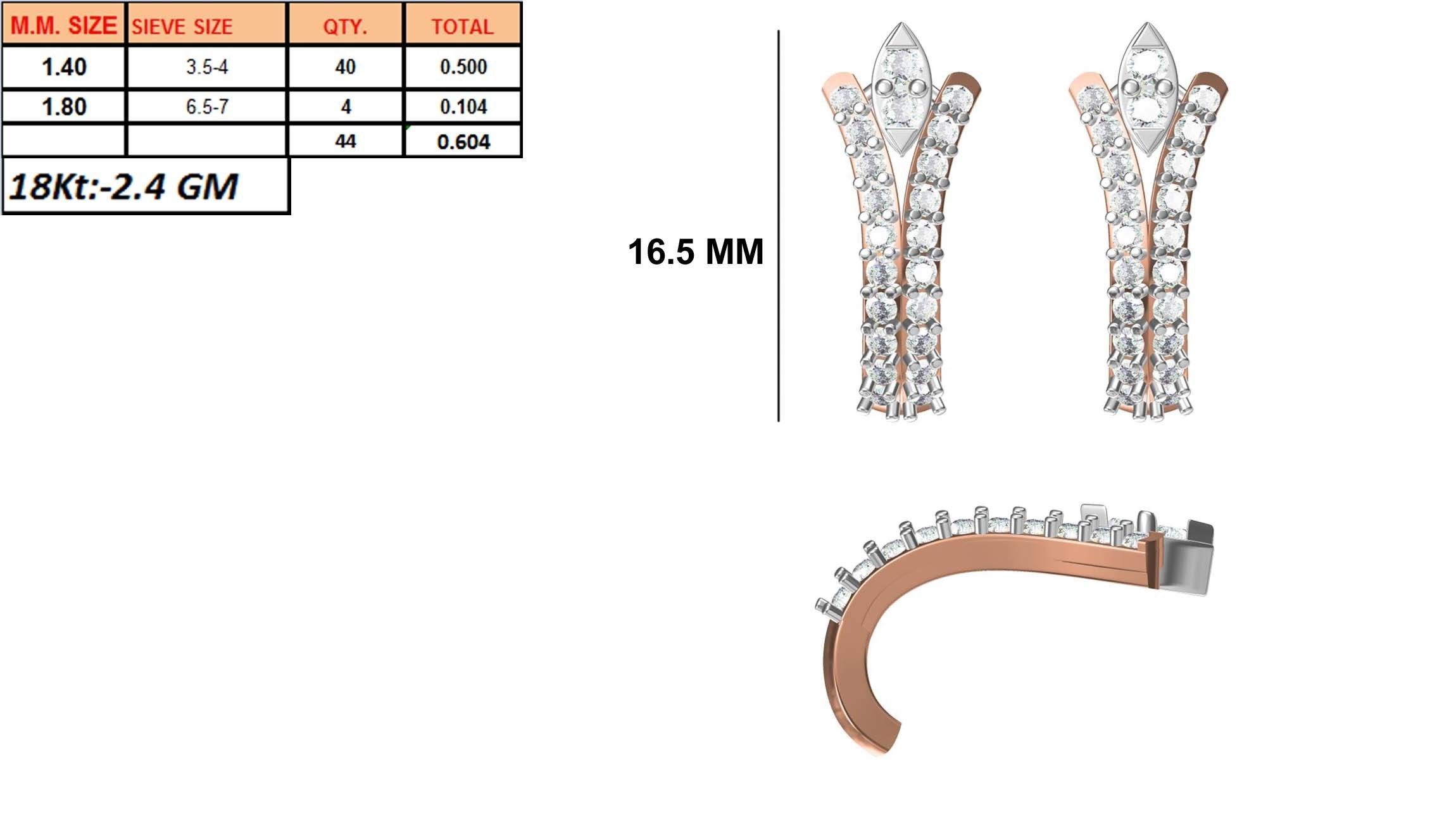 236 Women earrings jcd-Jewelcad detail bulk collection 3D print model_132