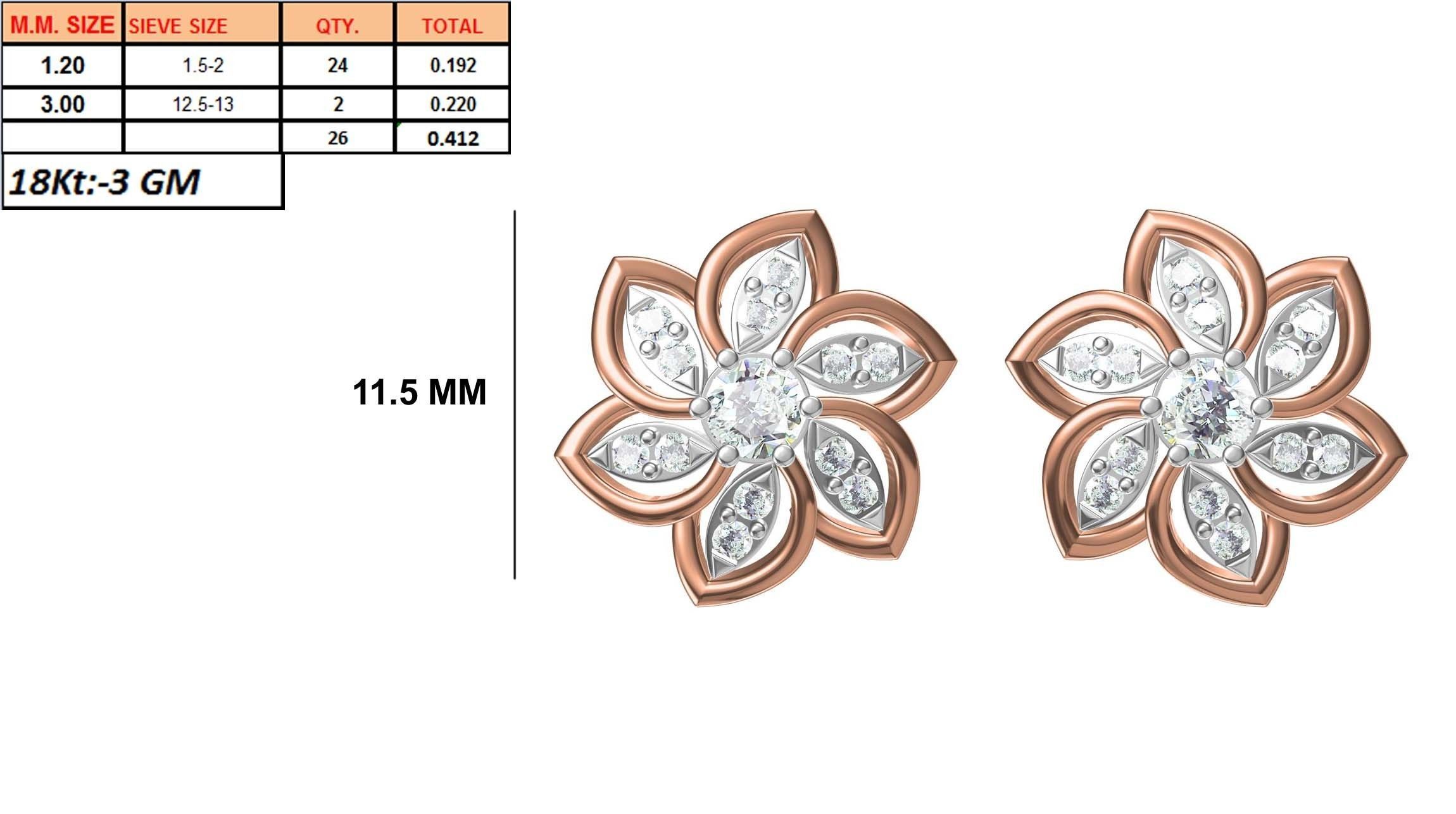 236 Women earrings jcd-Jewelcad detail bulk collection 3D print model_18