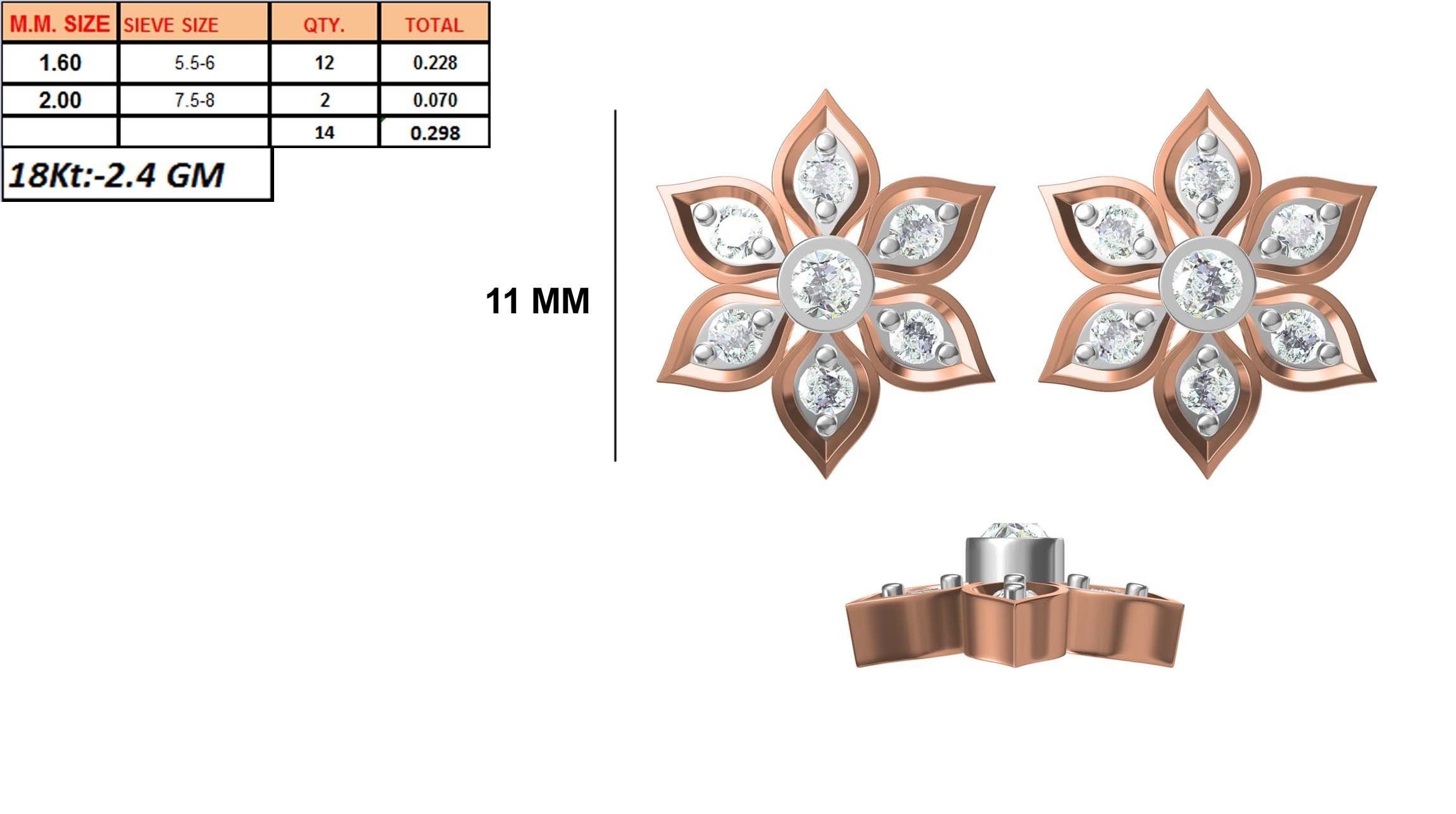 236 Women earrings jcd-Jewelcad detail bulk collection 3D print model_107