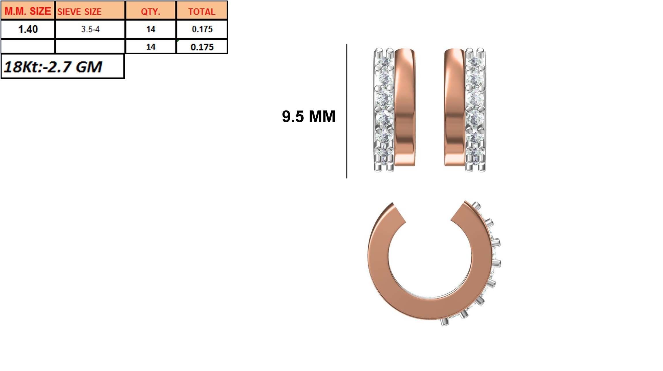 236 Women earrings jcd-Jewelcad detail bulk collection 3D print model_145