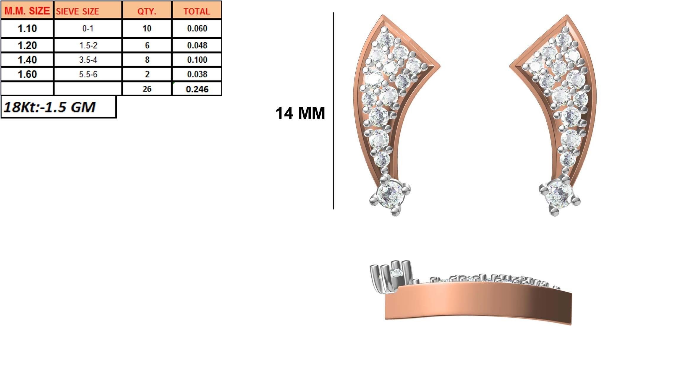 236 Women earrings jcd-Jewelcad detail bulk collection 3D print model_75