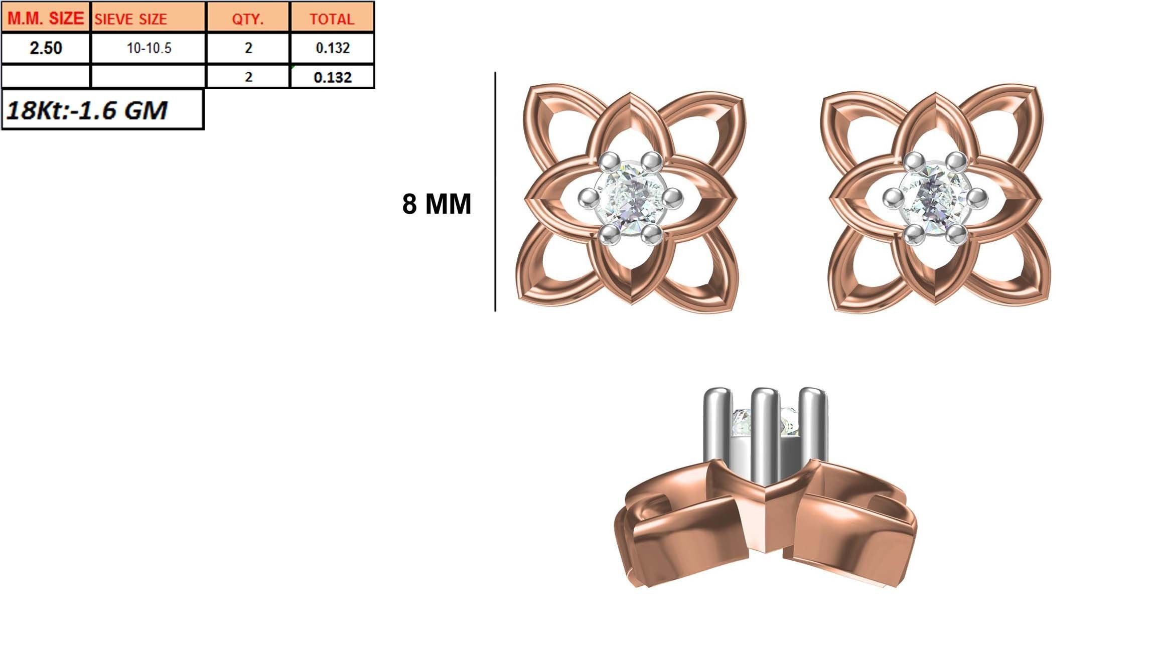 236 Women earrings jcd-Jewelcad detail bulk collection 3D print model_117