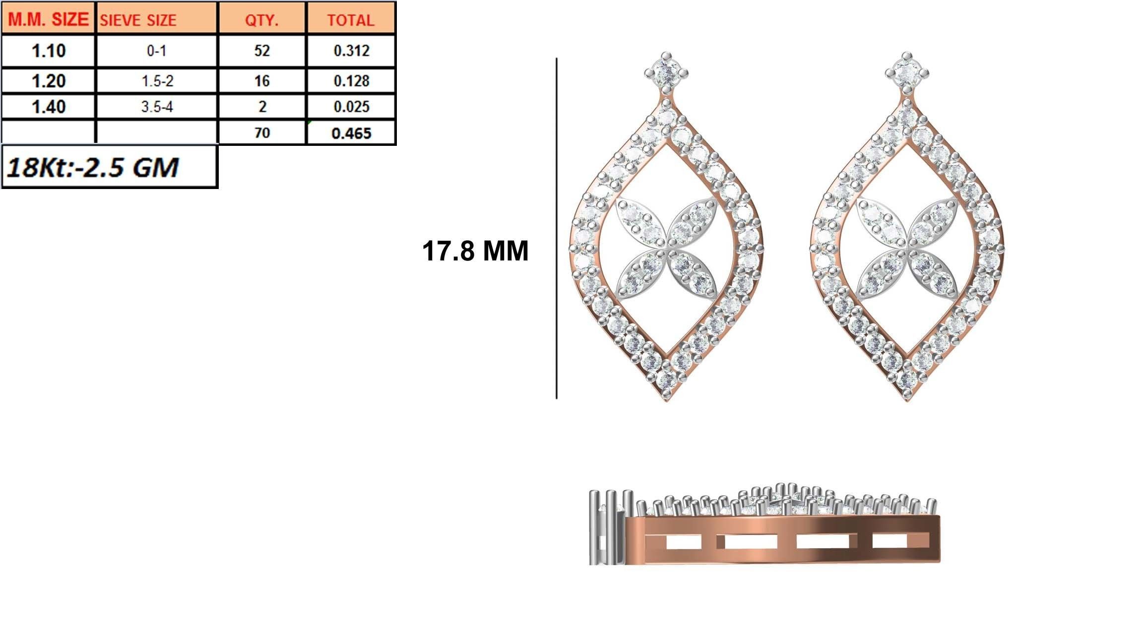 236 Women earrings jcd-Jewelcad detail bulk collection 3D print model_133