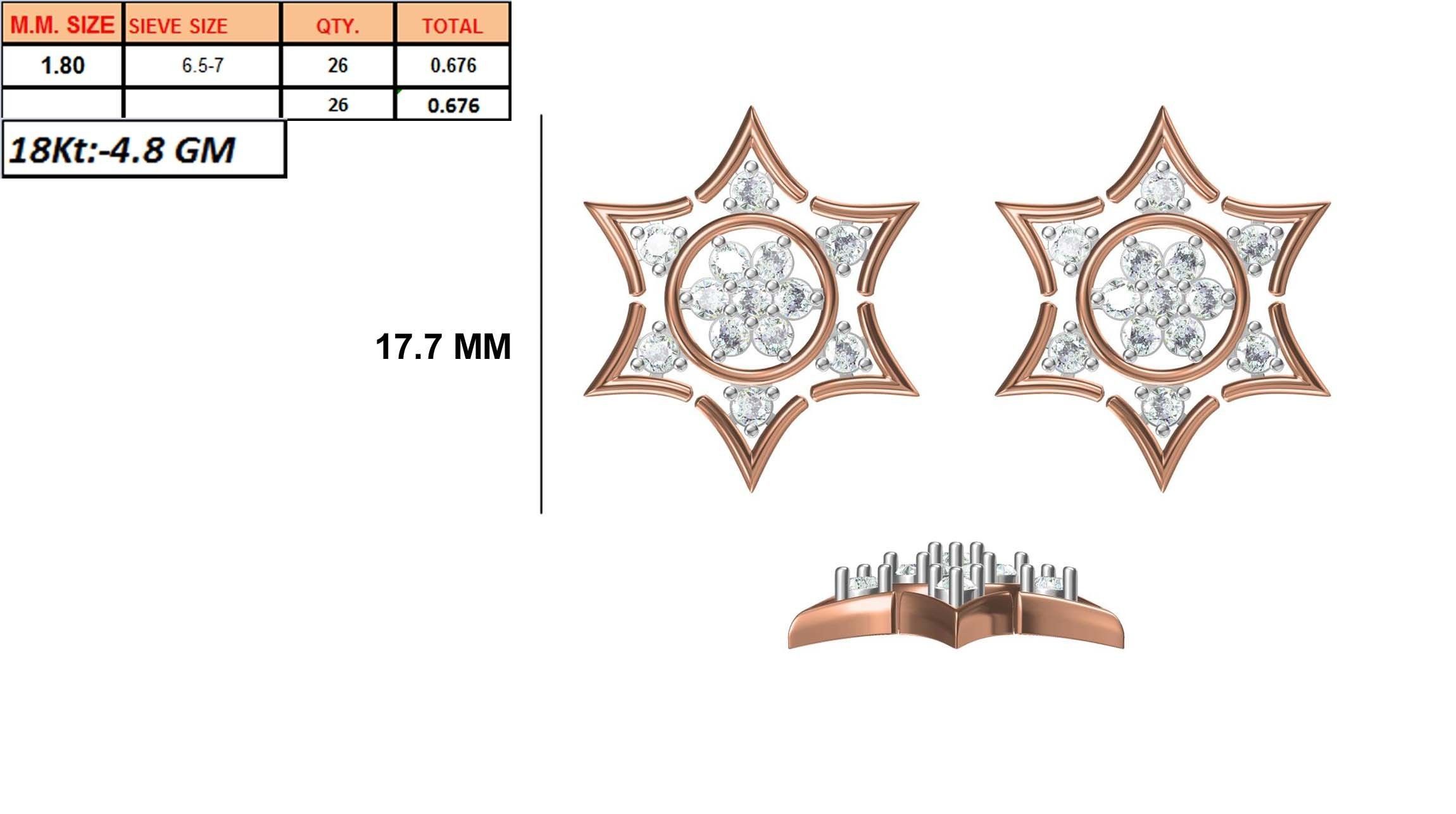 236 Women earrings jcd-Jewelcad detail bulk collection 3D print model_95