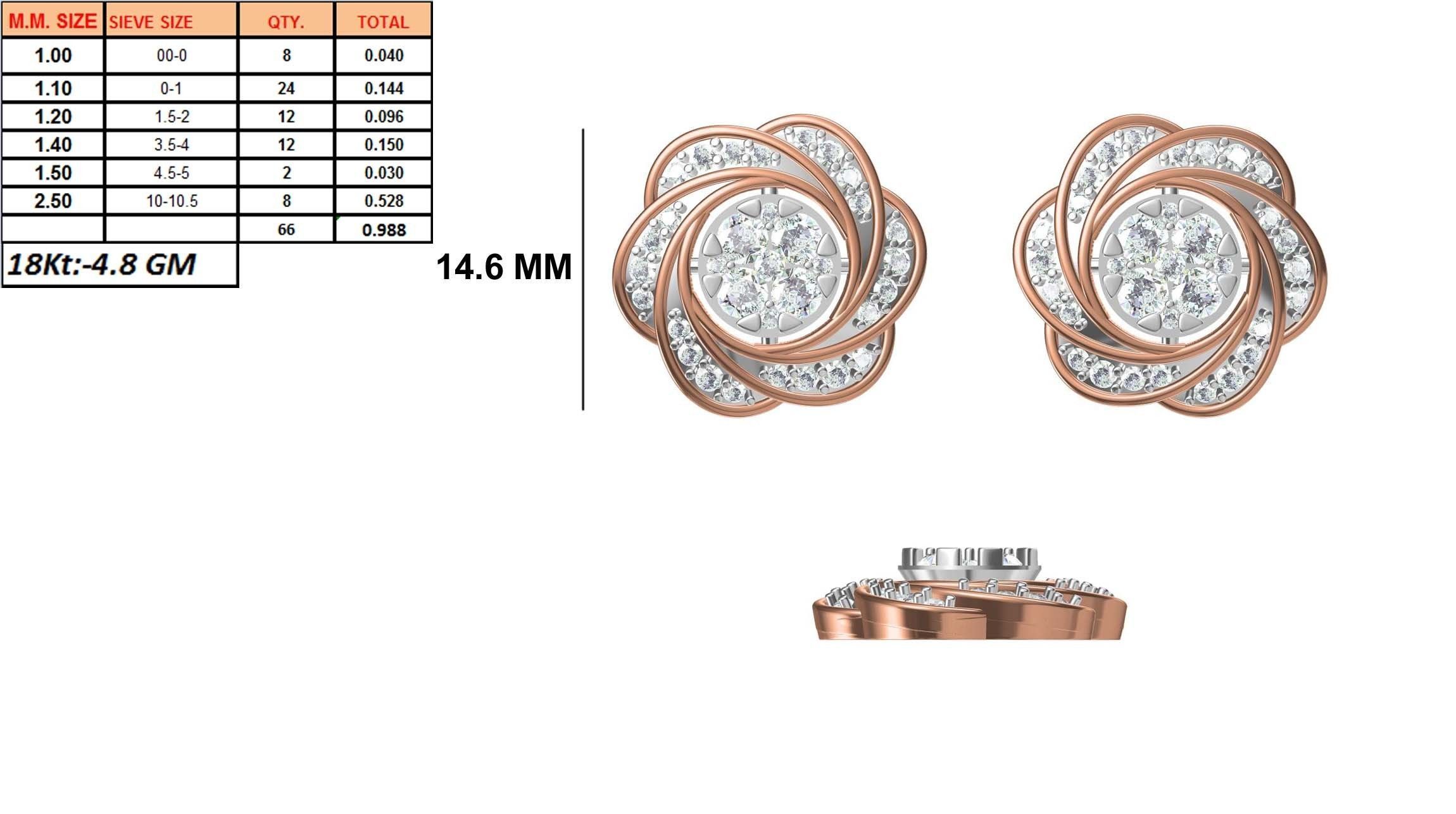236 Women earrings jcd-Jewelcad detail bulk collection 3D print model_108