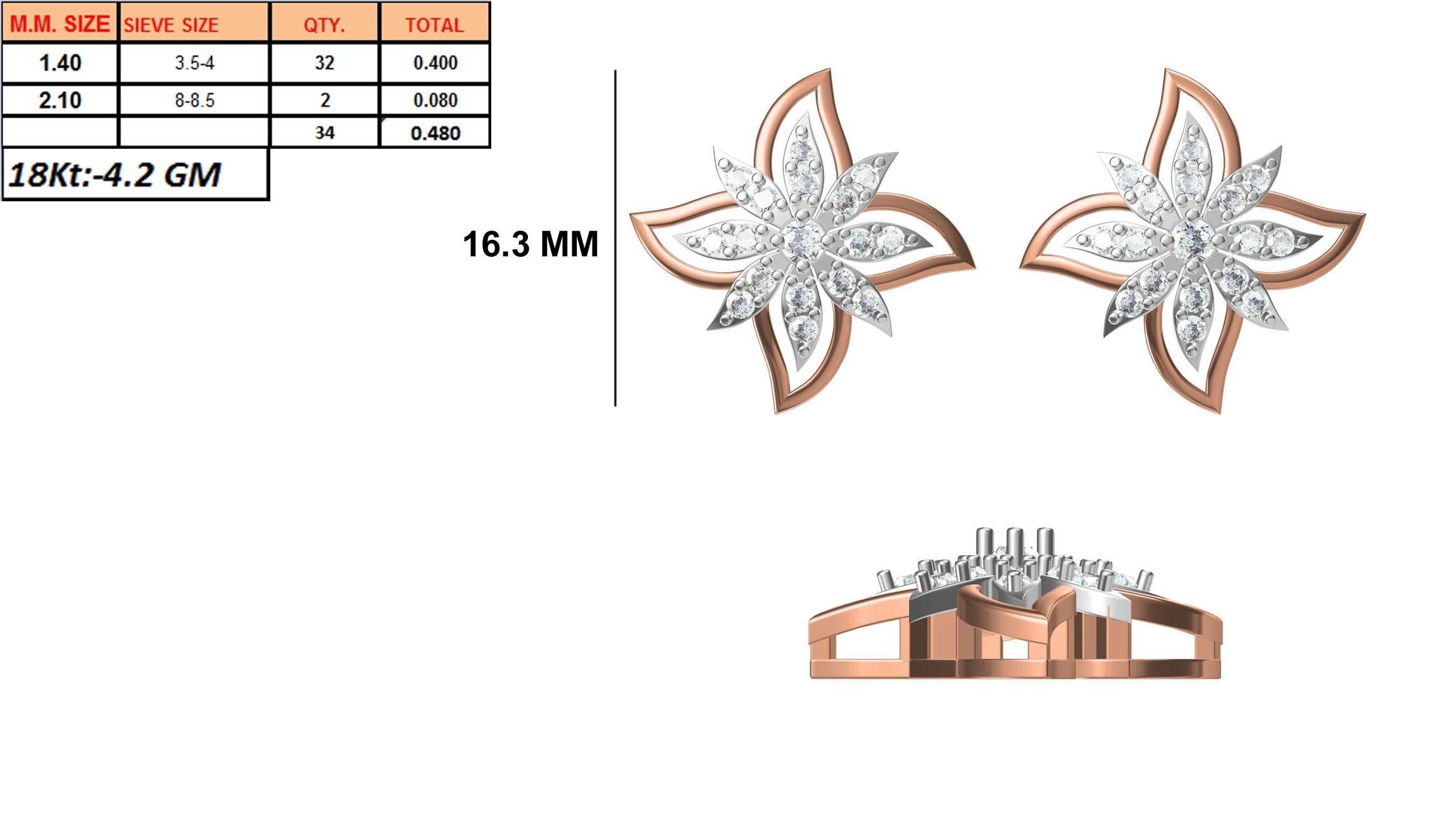 236 Women earrings jcd-Jewelcad detail bulk collection 3D print model_111