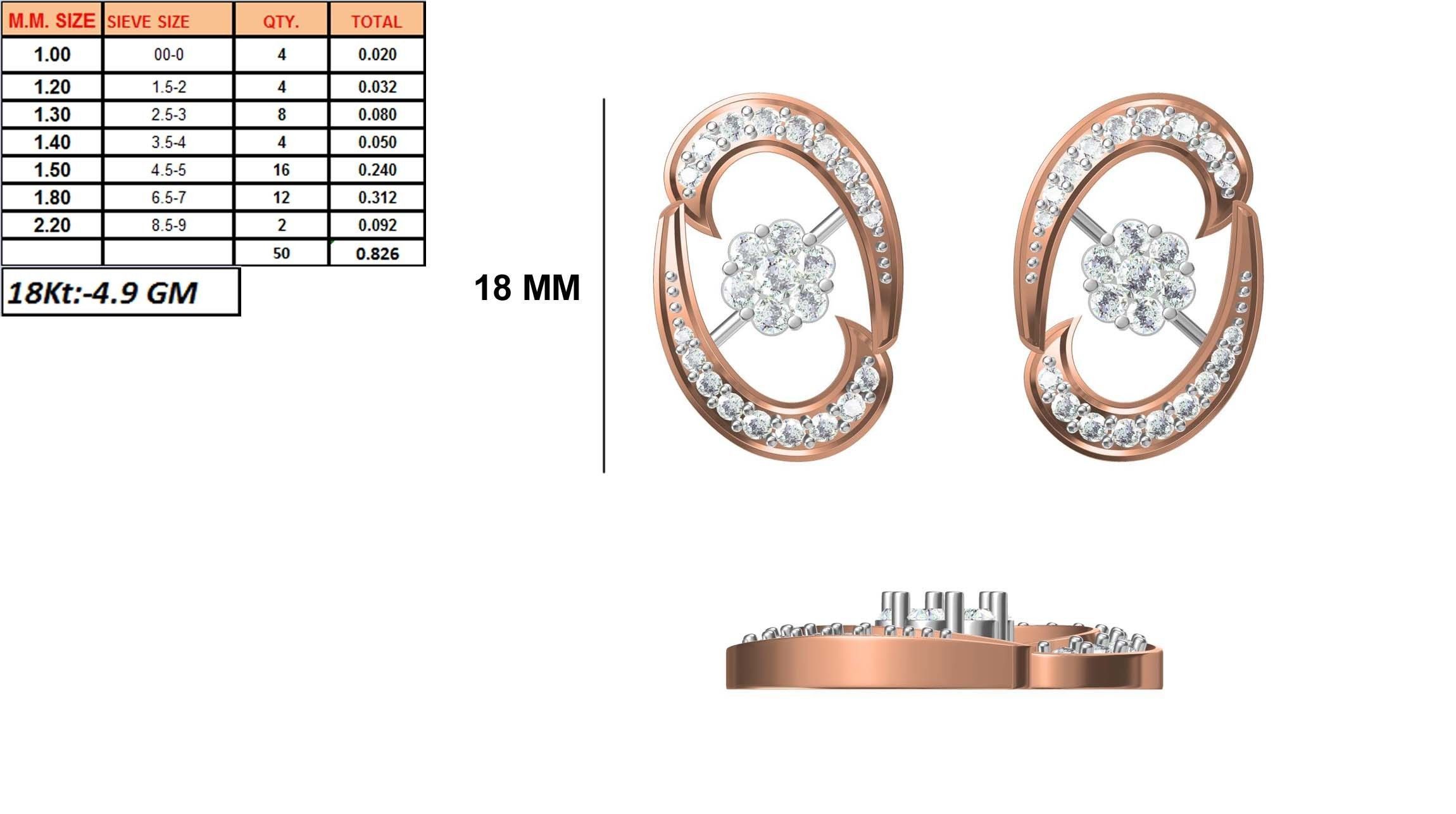 236 Women earrings jcd-Jewelcad detail bulk collection 3D print model_94