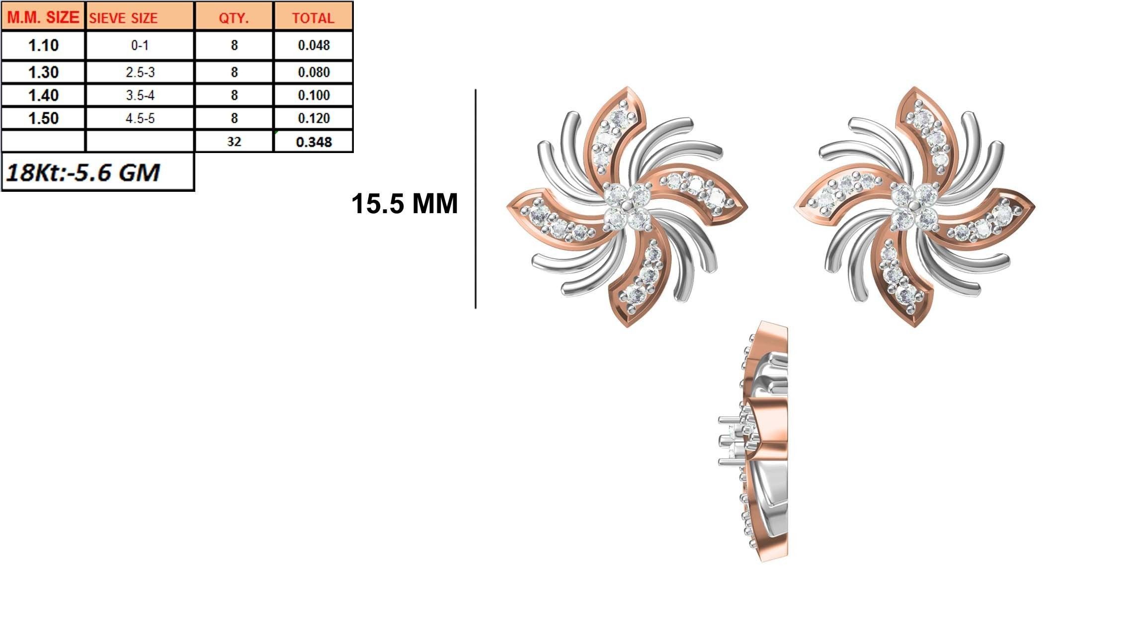 236 Women earrings jcd-Jewelcad detail bulk collection 3D print model_52
