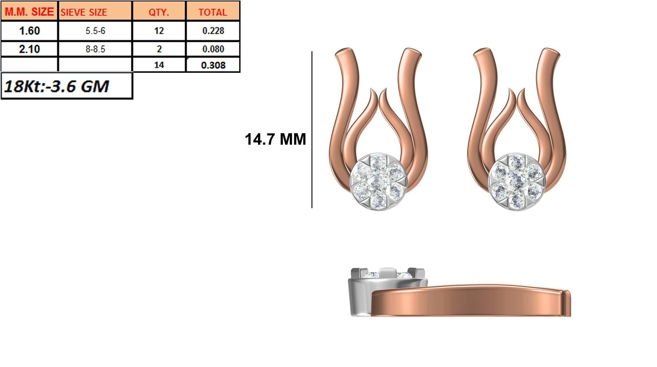 236 Women earrings jcd-Jewelcad detail bulk collection 3D print model_120