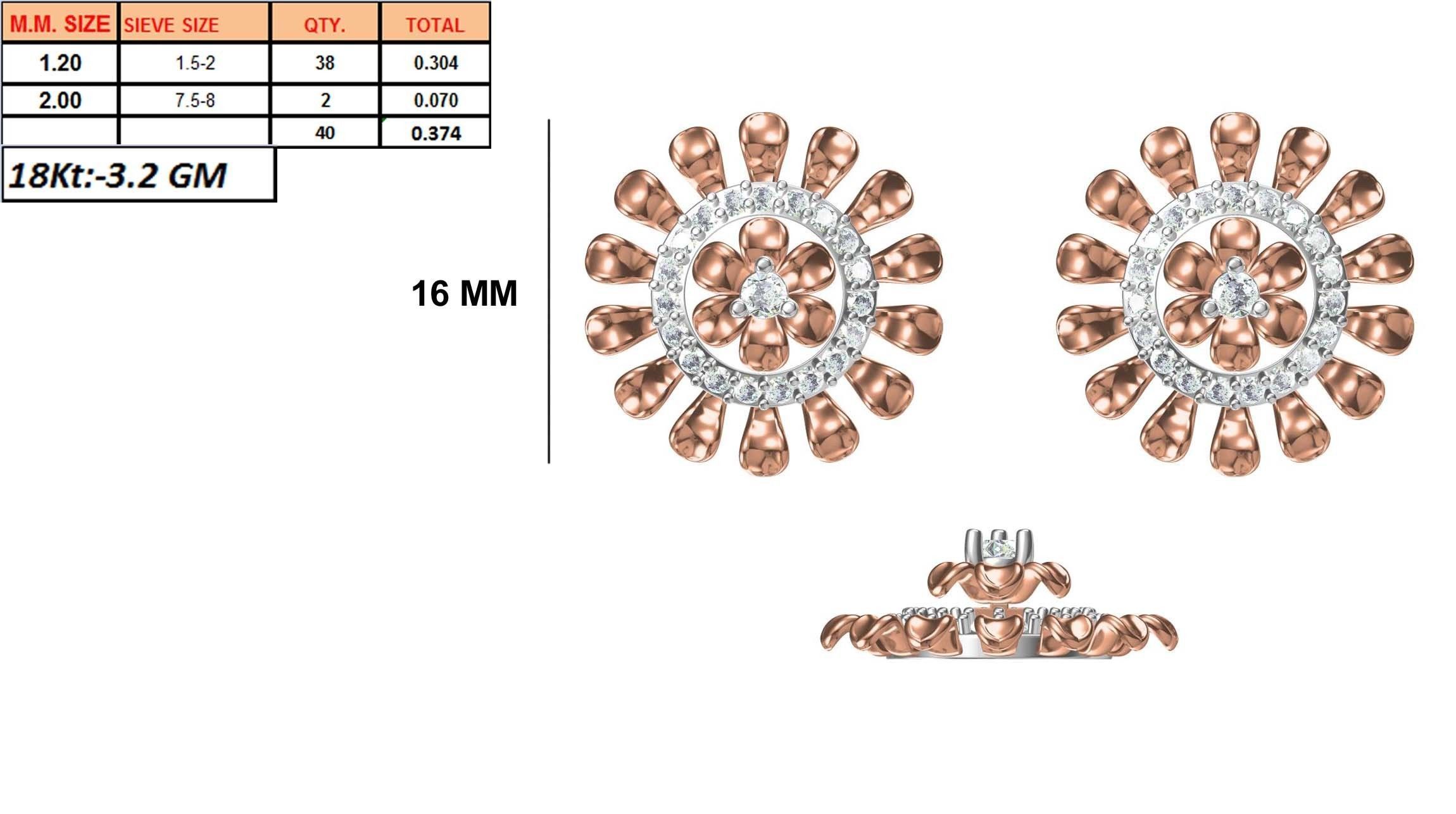 236 Women earrings jcd-Jewelcad detail bulk collection 3D print model_127