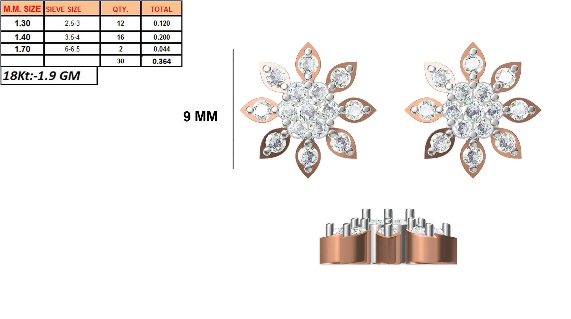 236 Women earrings jcd-Jewelcad detail bulk collection 3D print model_109