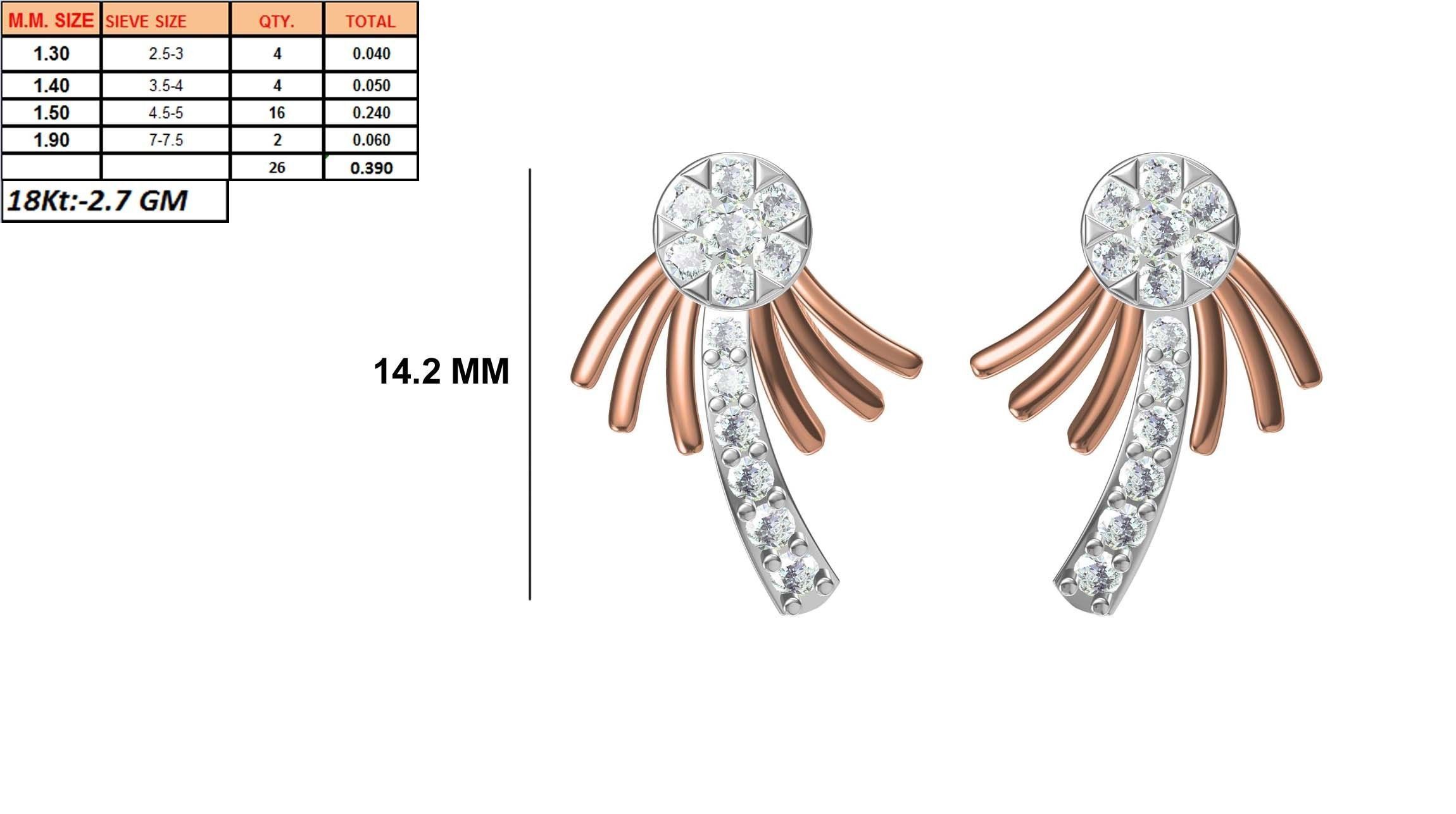 236 Women earrings jcd-Jewelcad detail bulk collection 3D print model_42