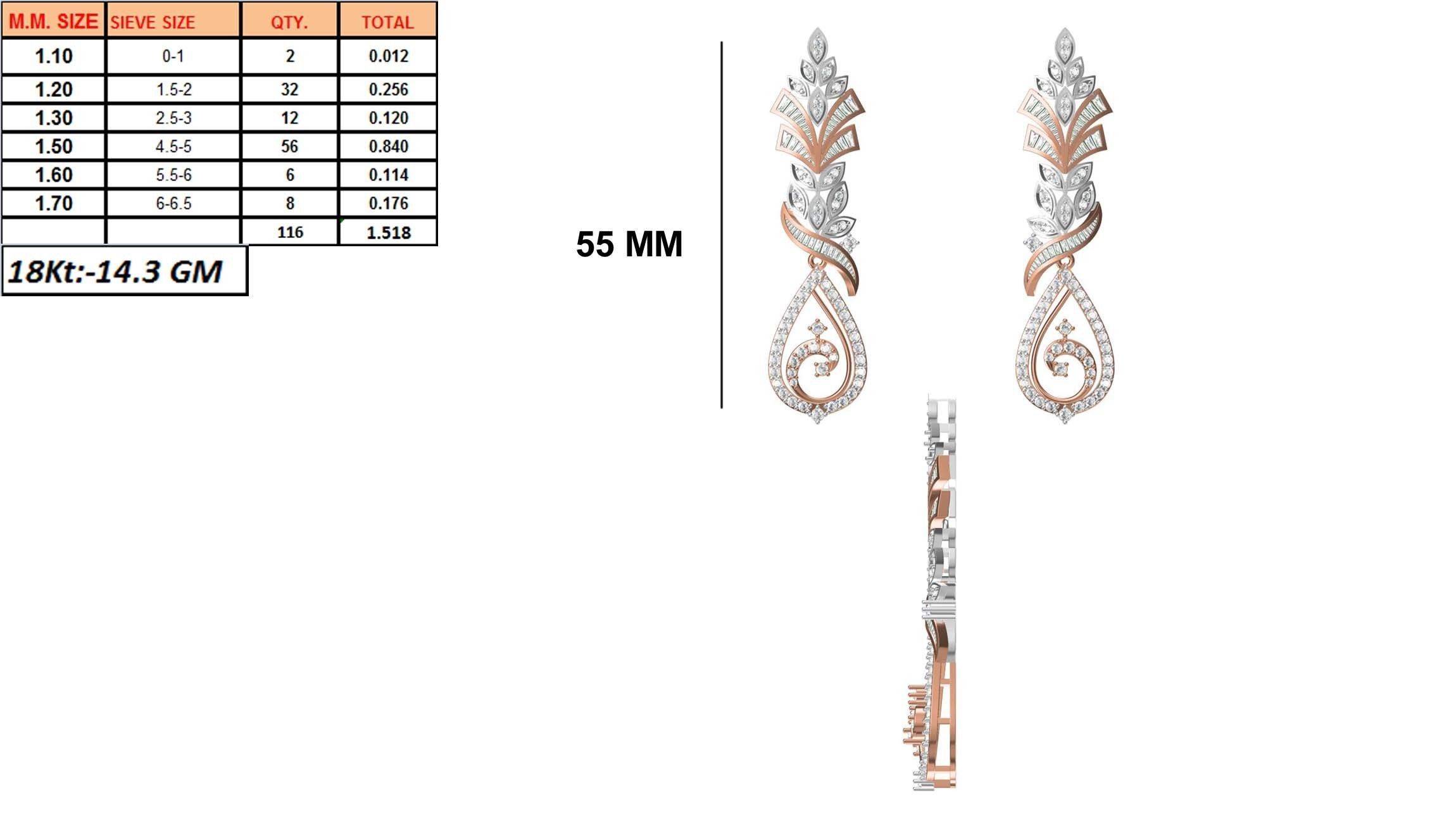 236 Women earrings jcd-Jewelcad detail bulk collection 3D print model_60