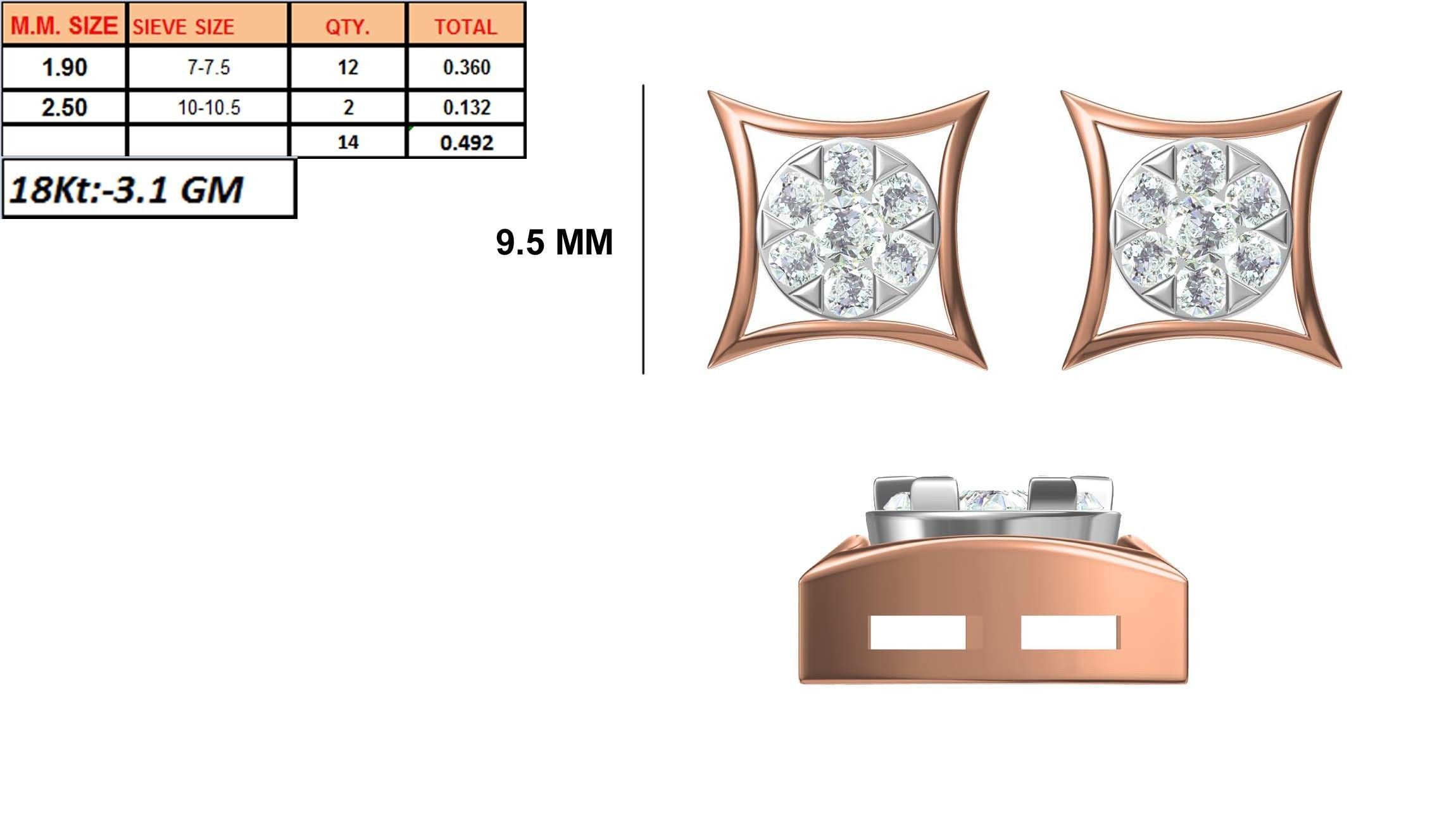 236 Women earrings jcd-Jewelcad detail bulk collection 3D print model_58