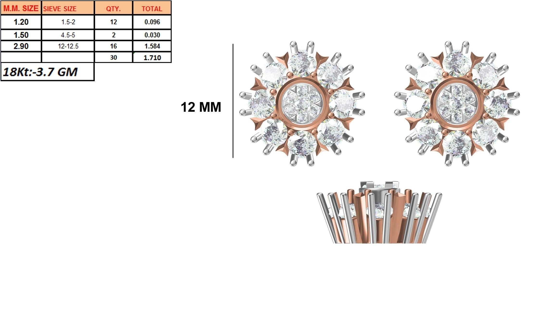 236 Women earrings jcd-Jewelcad detail bulk collection 3D print model_135