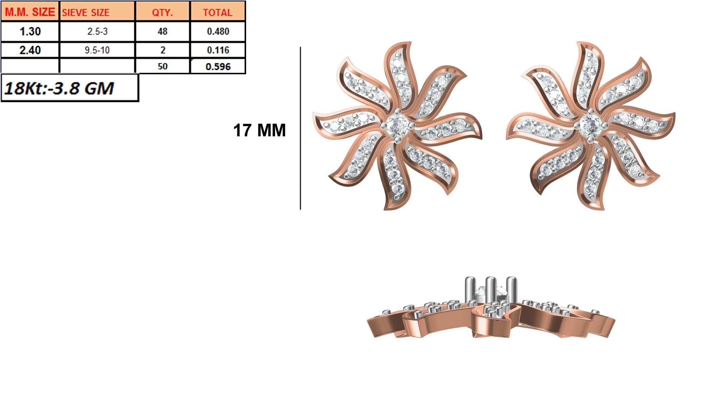 236 Women earrings jcd-Jewelcad detail bulk collection 3D print model_115