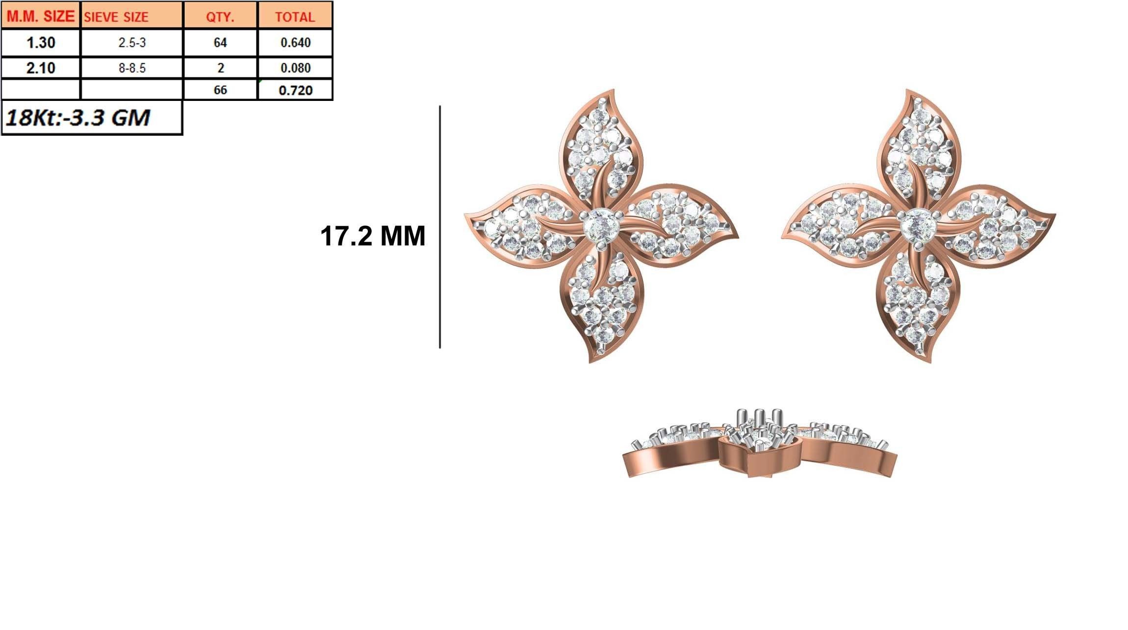 236 Women earrings jcd-Jewelcad detail bulk collection 3D print model_98