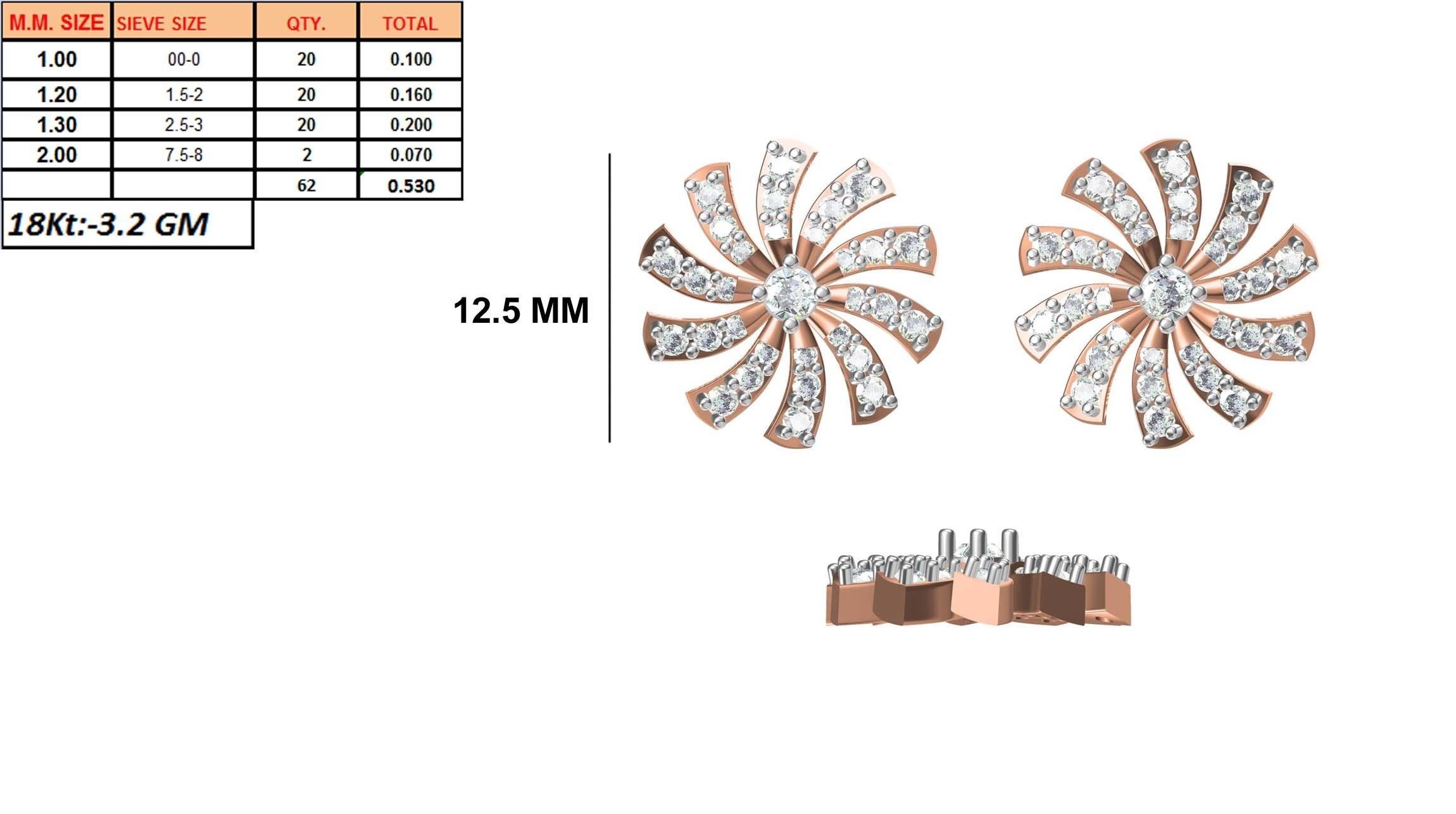 236 Women earrings jcd-Jewelcad detail bulk collection 3D print model_101