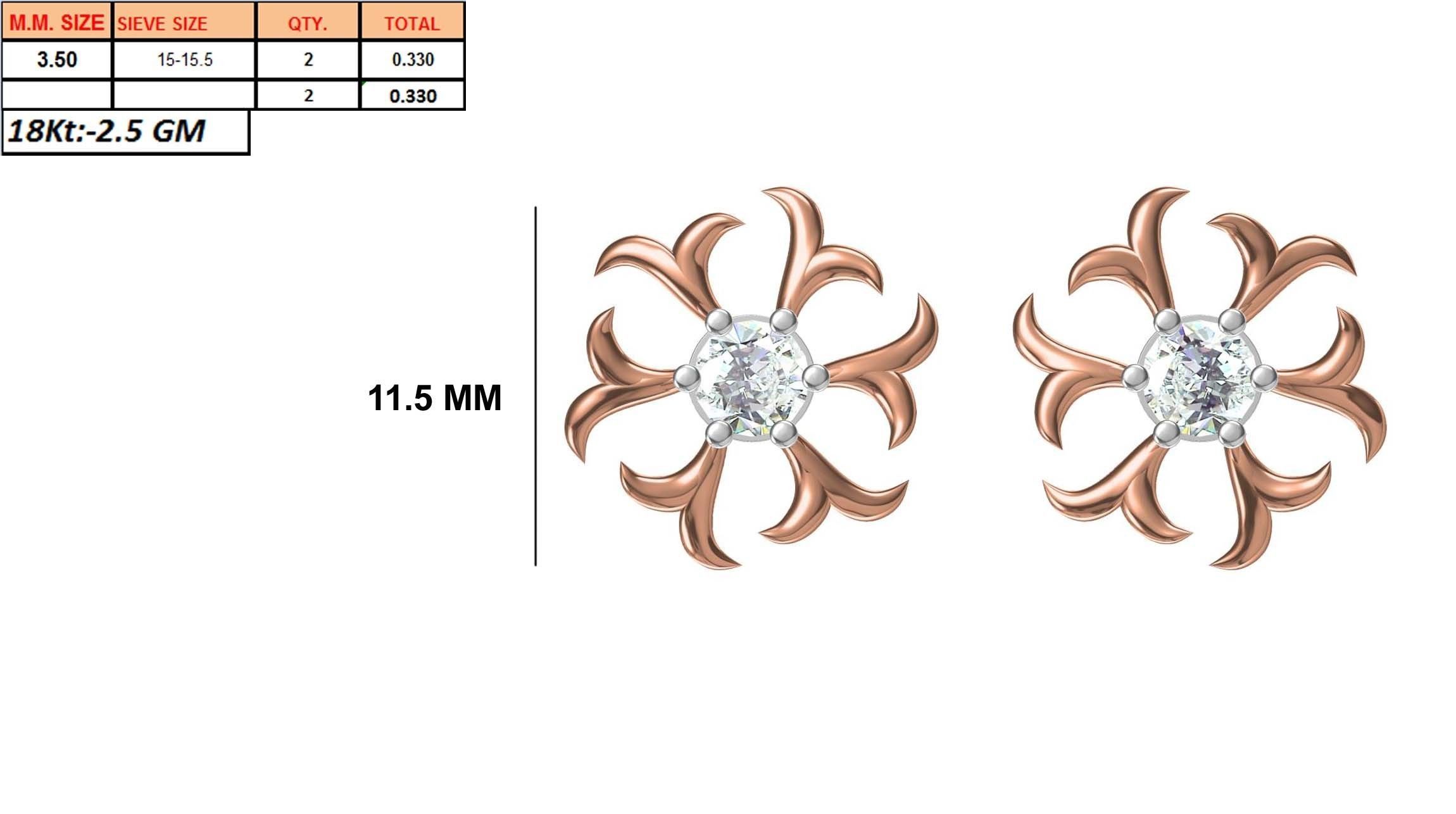 236 Women earrings jcd-Jewelcad detail bulk collection 3D print model_31