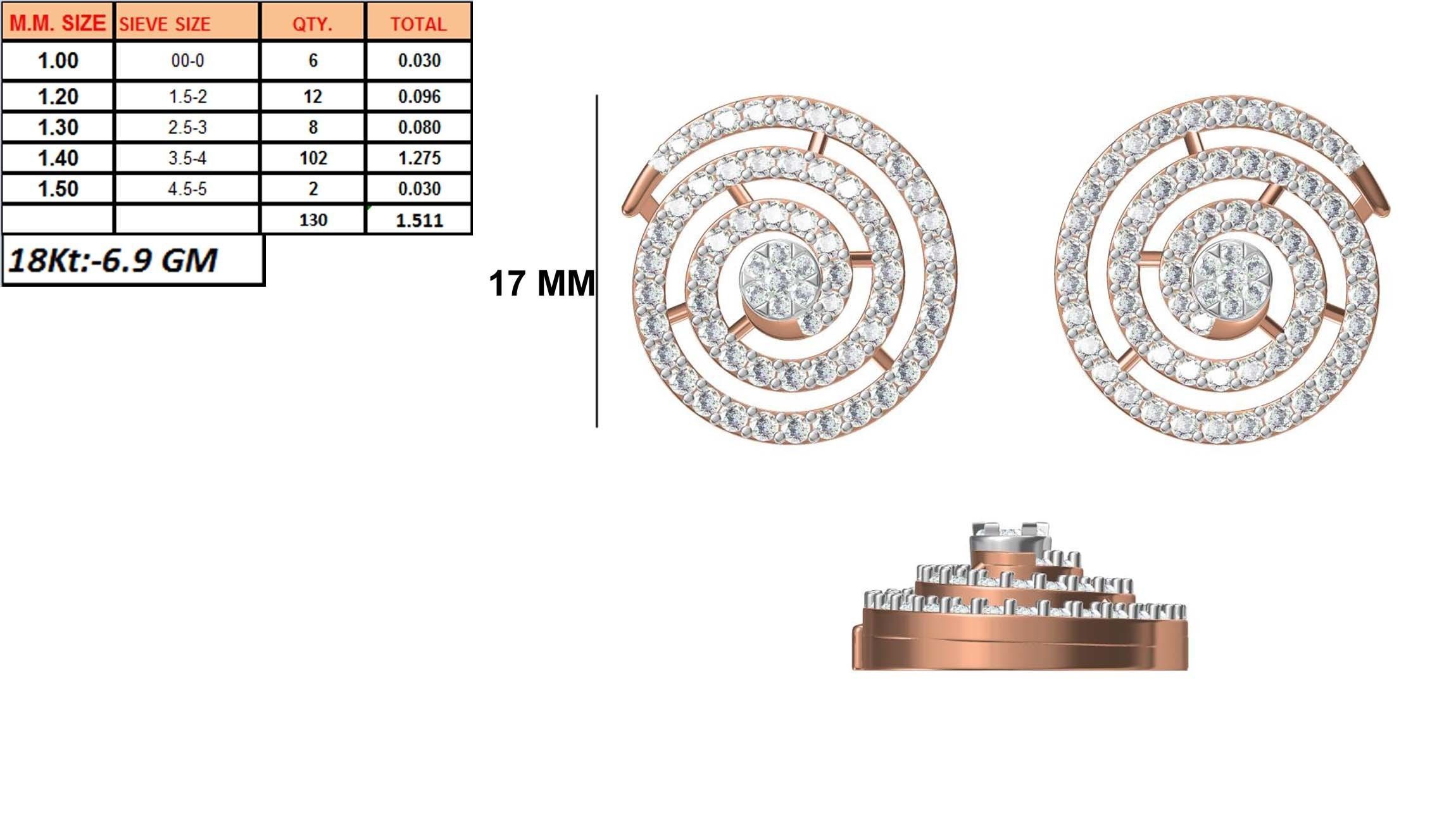 236 Women earrings jcd-Jewelcad detail bulk collection 3D print model_130