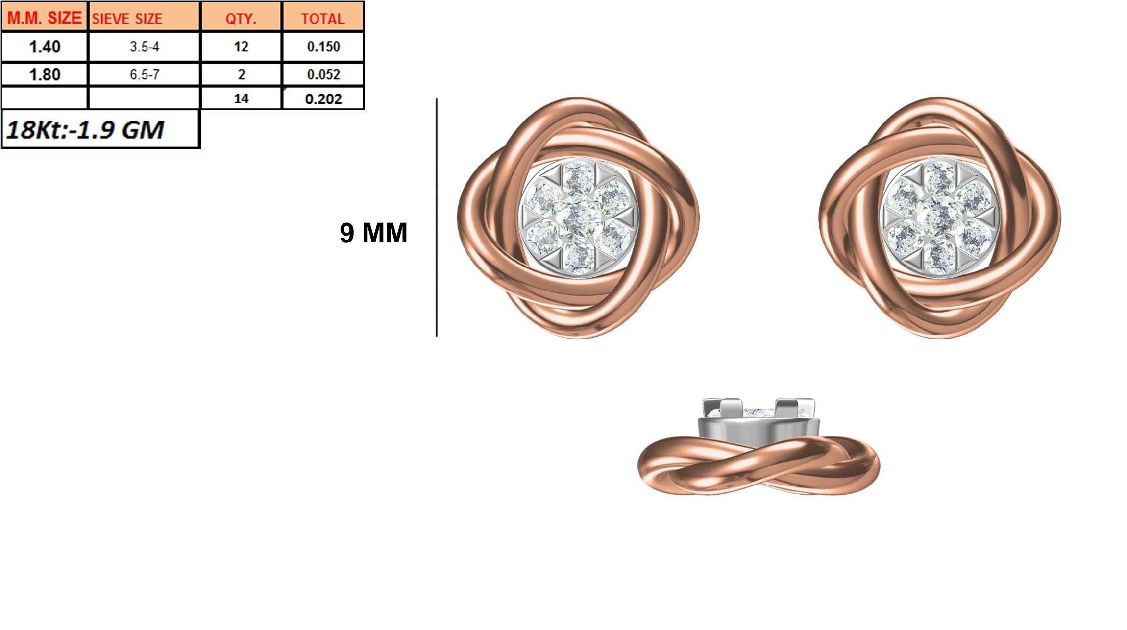 236 Women earrings jcd-Jewelcad detail bulk collection 3D print model_89