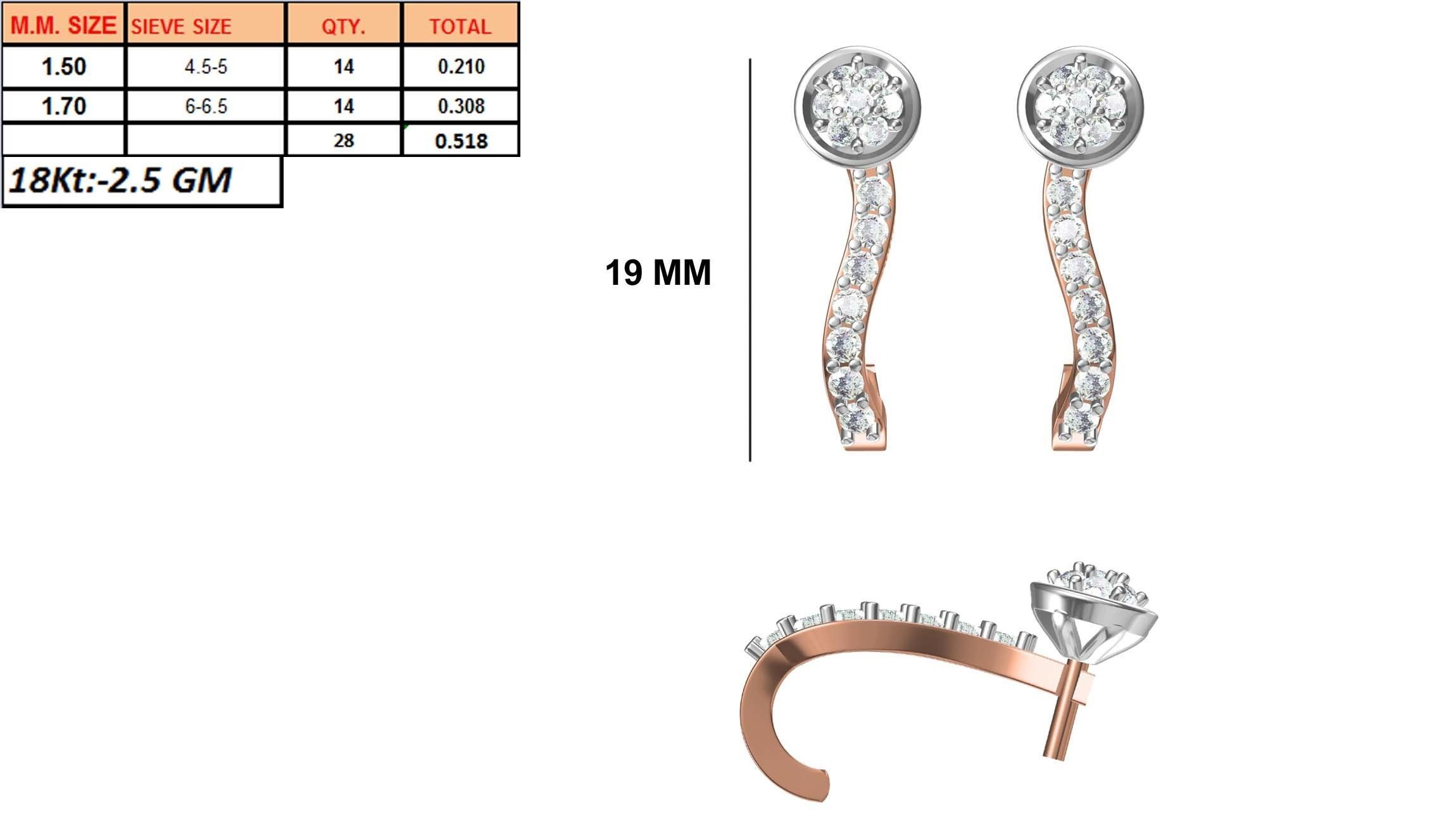 236 Women earrings jcd-Jewelcad detail bulk collection 3D print model_125