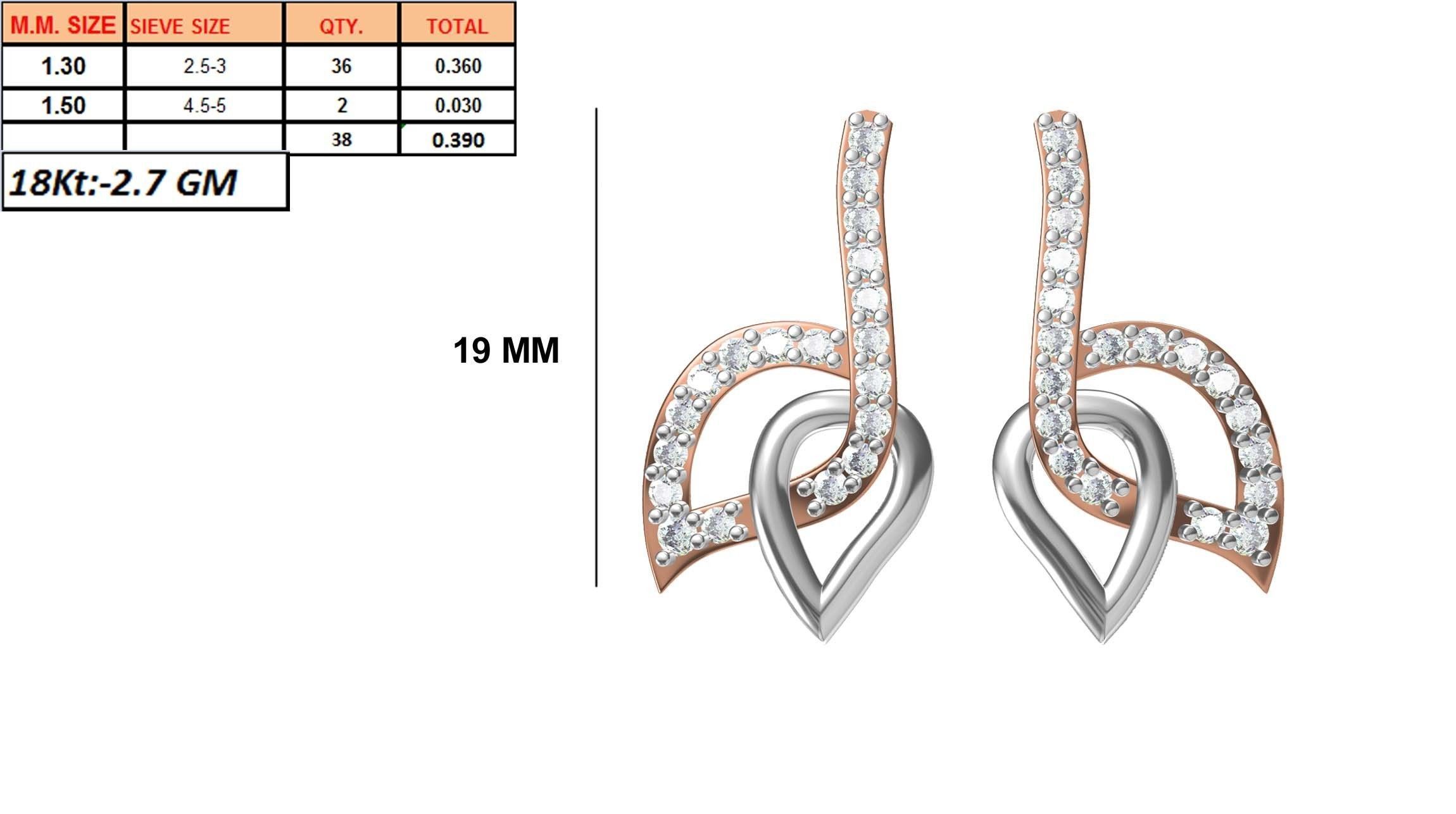 236 Women earrings jcd-Jewelcad detail bulk collection 3D print model_142